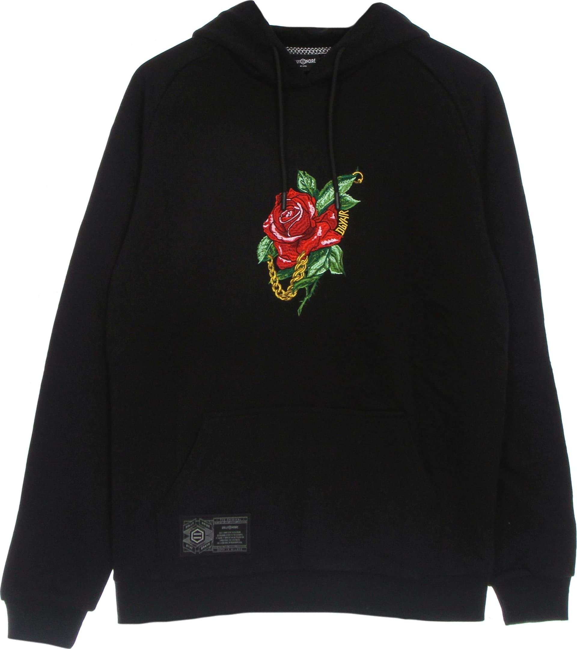 DOLLY NOIRE Felpa Leggera Cappuccio Uomo Rosa Hoodie Black