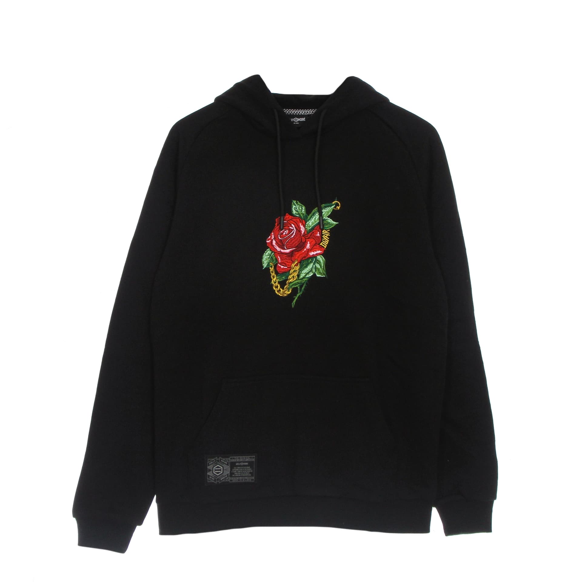 DOLLY NOIRE Felpa Leggera Cappuccio Uomo Rosa Hoodie Black - 5