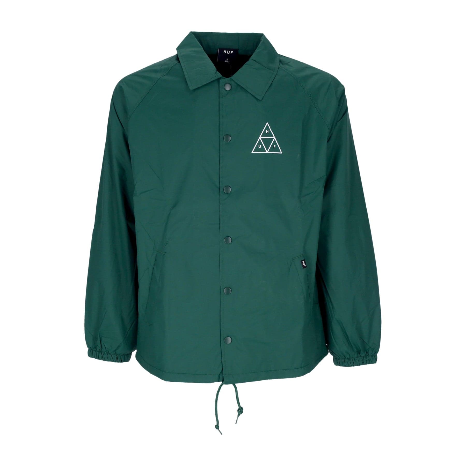 HUF Giacca Coach Jacket Uomo Essentials Coaches Jacket Forest Green - 3