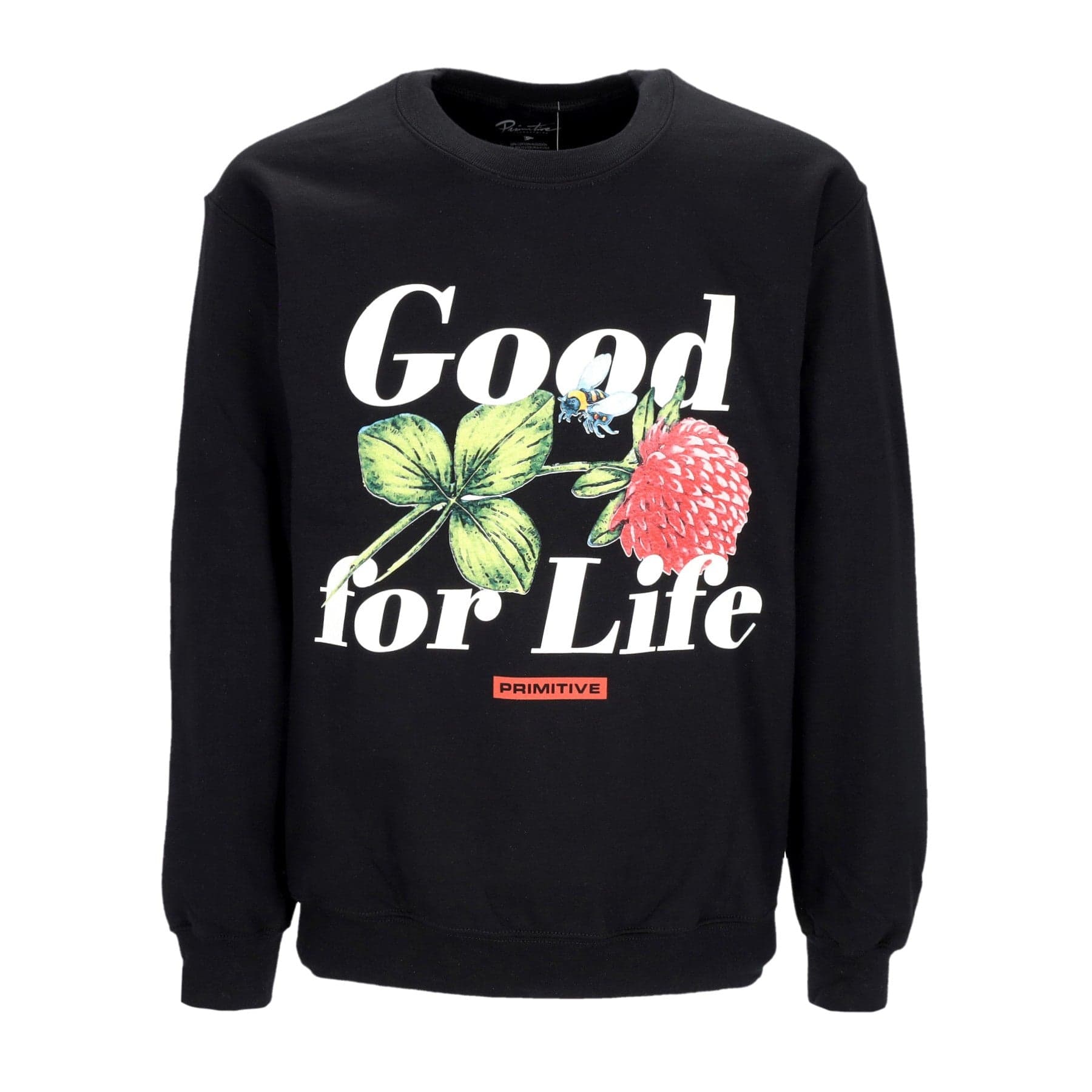 PRIMITIVE Felpa Girocollo Uomo Feliz Crewneck Black - 3