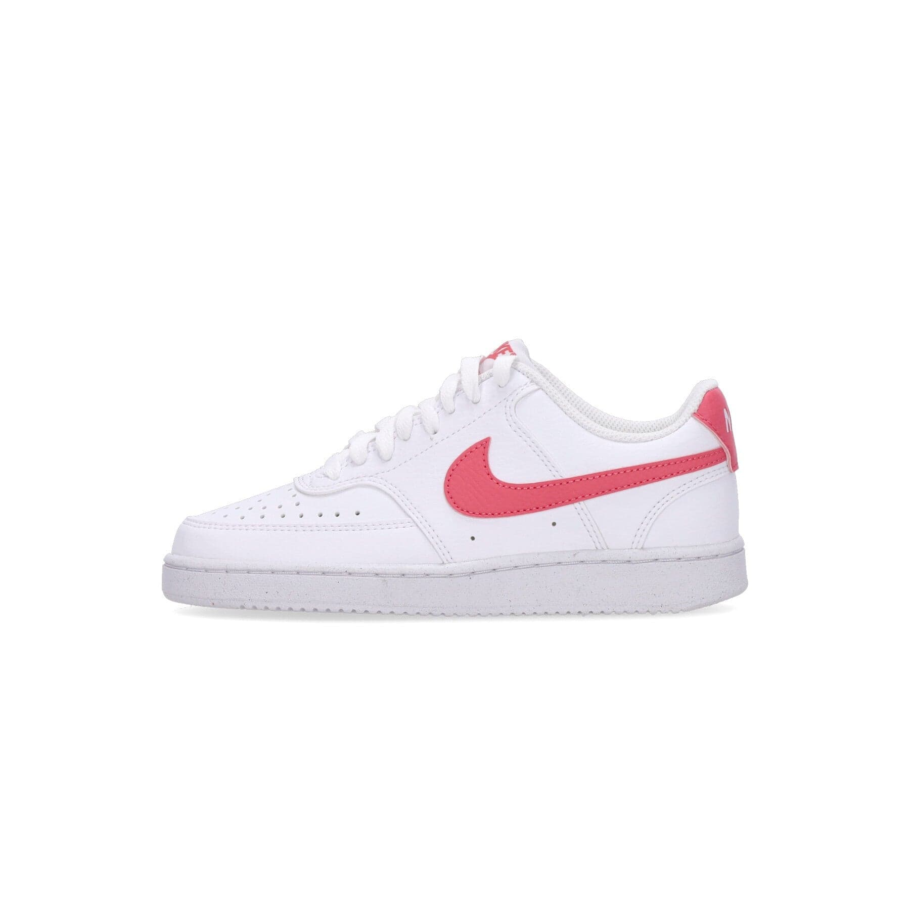 Nike Scarpa Bassa Donna W Court Vision Low Next Nature White/sea Coral/volt/black - 7