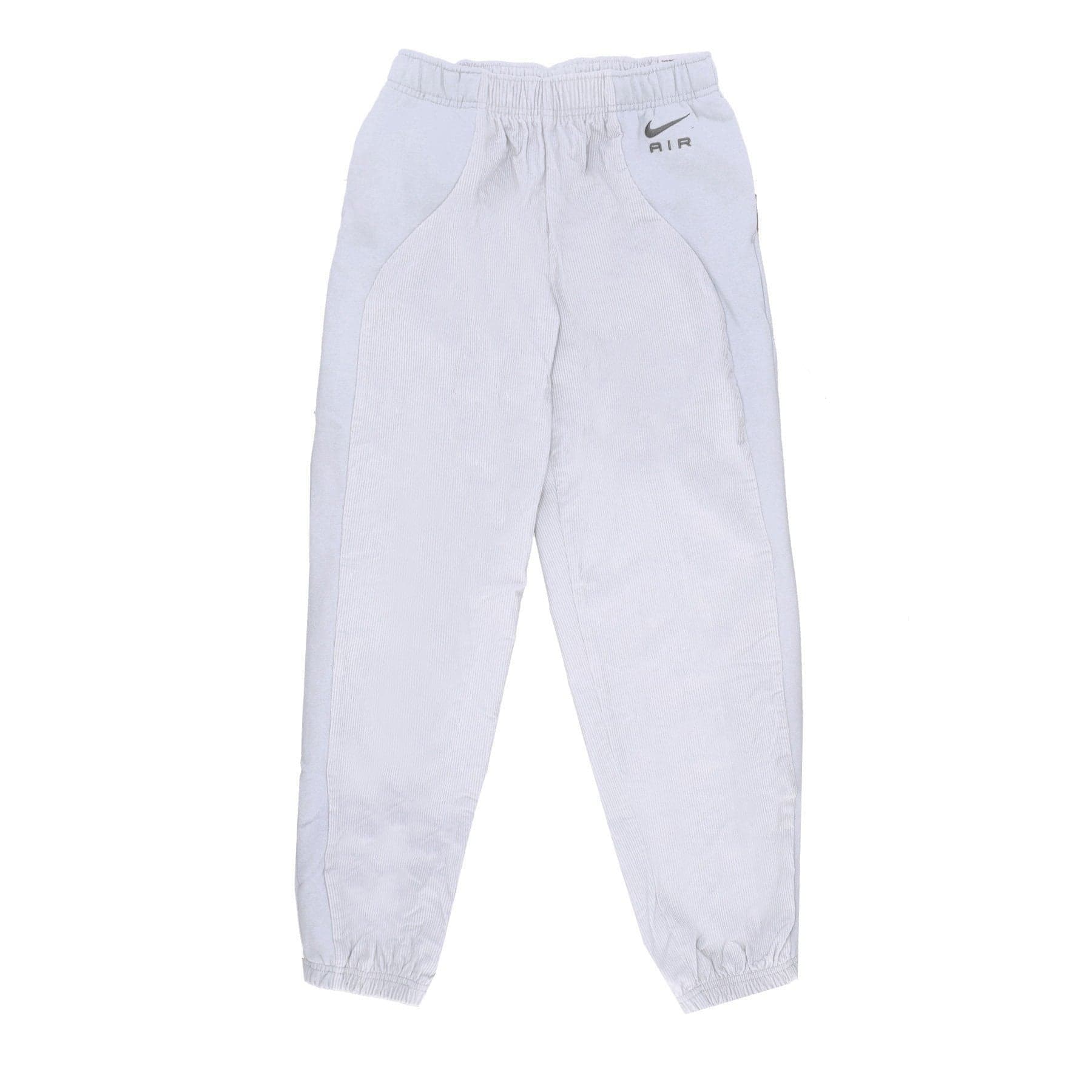 Nike Pantalone Tuta Leggero Donna Sportswear Air High-waisted Corduroy Fleece Pants Pure Platinum/flat Pewter - 4