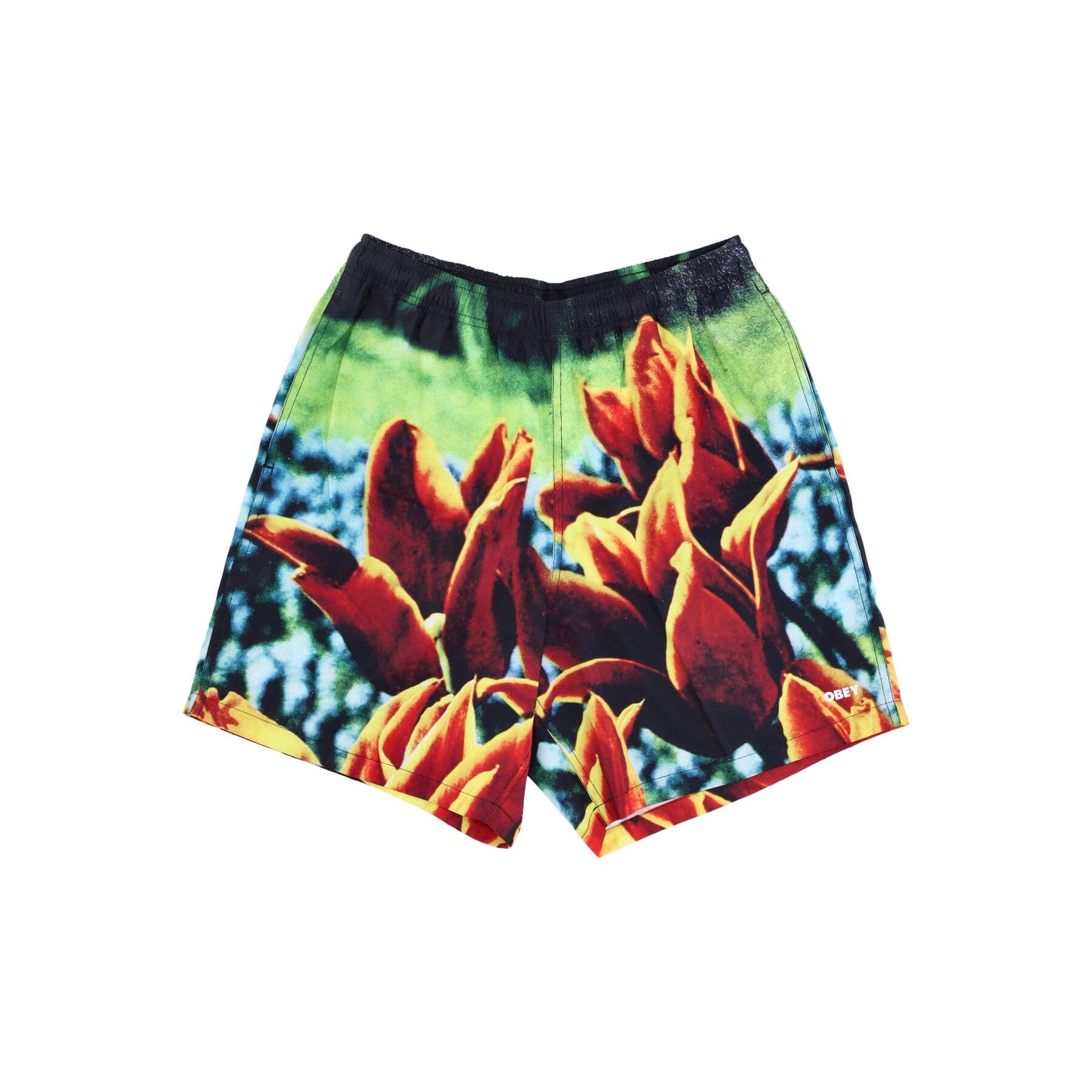 OBEY Pantaloncino Uomo Easy Bloom Short Orange Multi - 4
