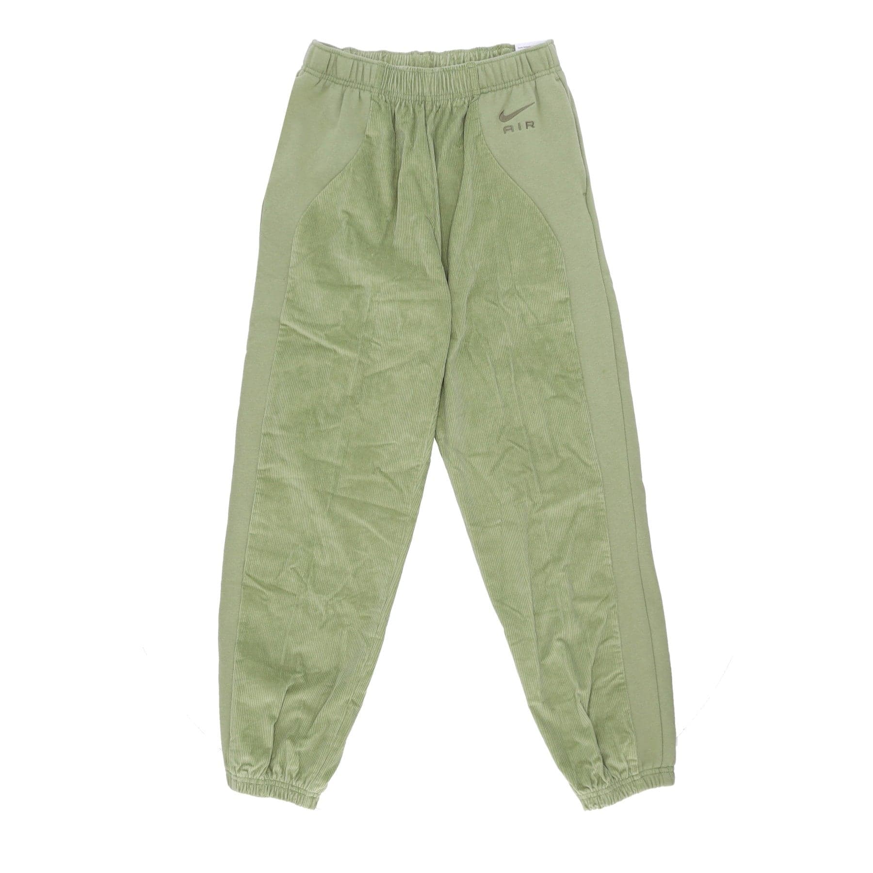 Nike Pantalone Tuta Leggero Donna Sportswear Air High-waisted Corduroy Fleece Pants Alligator/medium Olive - 4