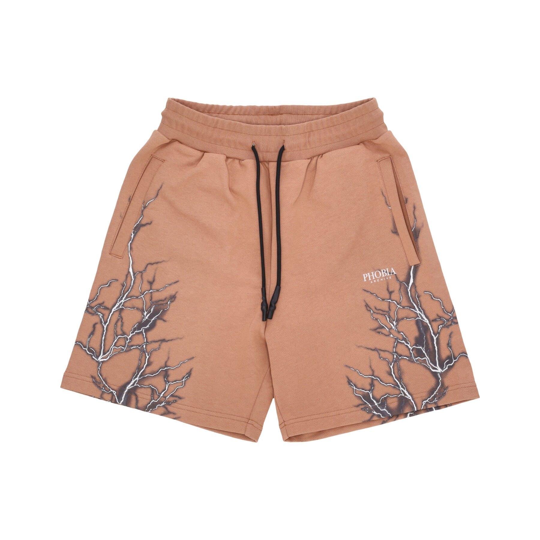PHOBIA Pantalone Corto Tuta Uomo Lightning Shorts Terracotta/grey - 3