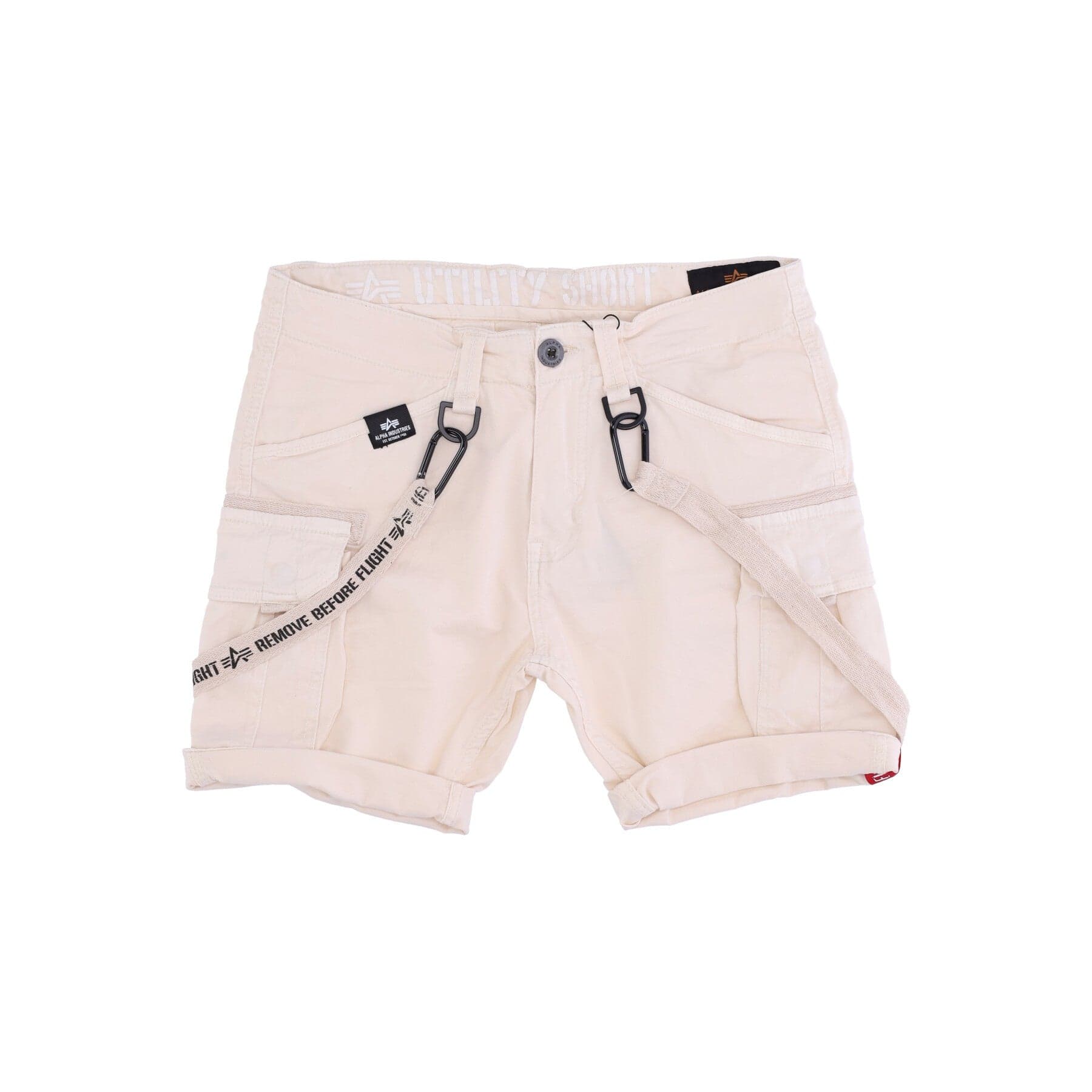 ALPHA INDUSTRIES Pantalone Corto Uomo Utility Short Jet Stream White - 4