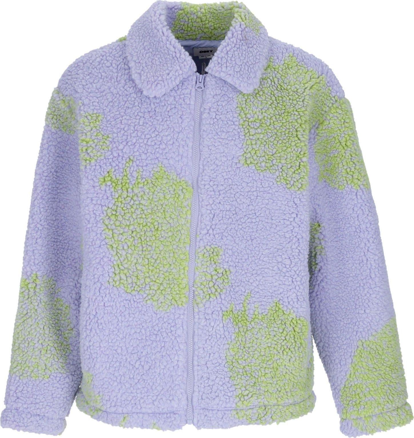 OBEY Orsetto Donna Bistro Sherpa Jacket Digital Violet Multi