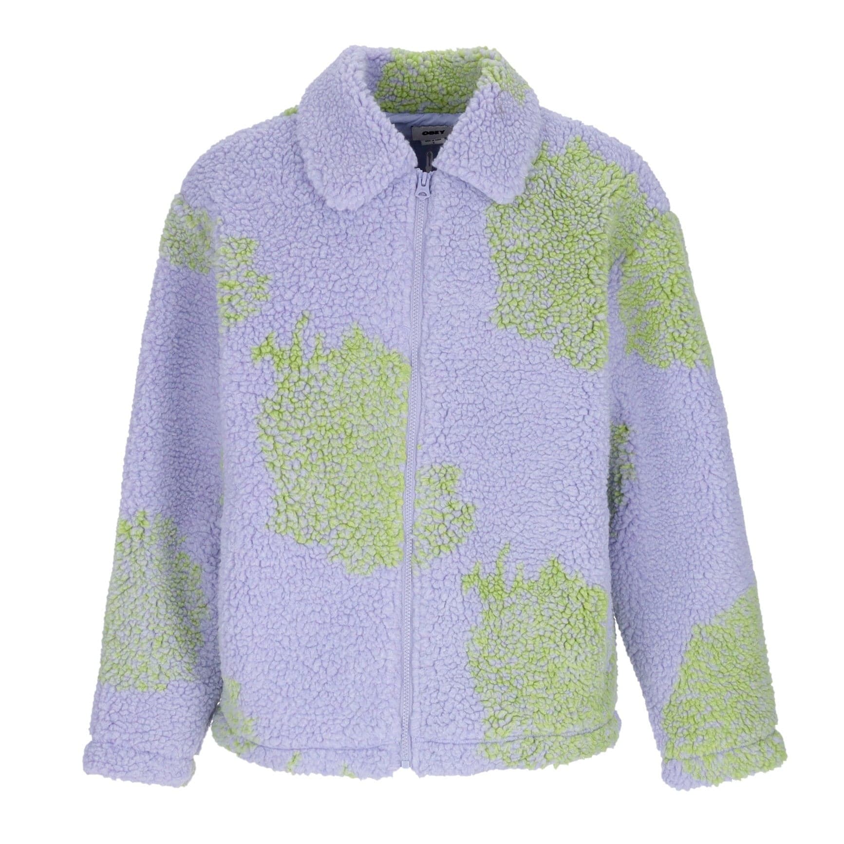 OBEY Orsetto Donna Bistro Sherpa Jacket Digital Violet Multi - 5