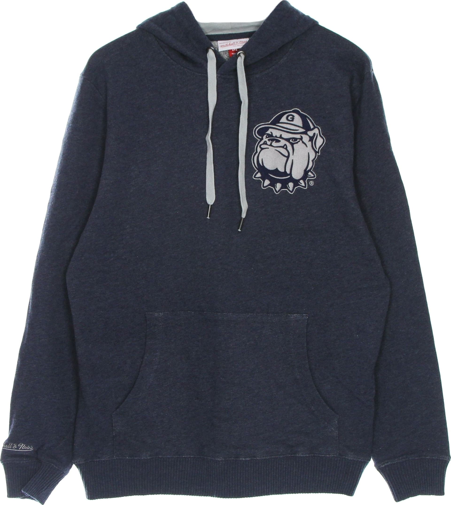 MITCHELL & NESS Felpa Leggera Cappuccio Uomo Ncaa Classic French Terry Hoodie Geohoy Navy