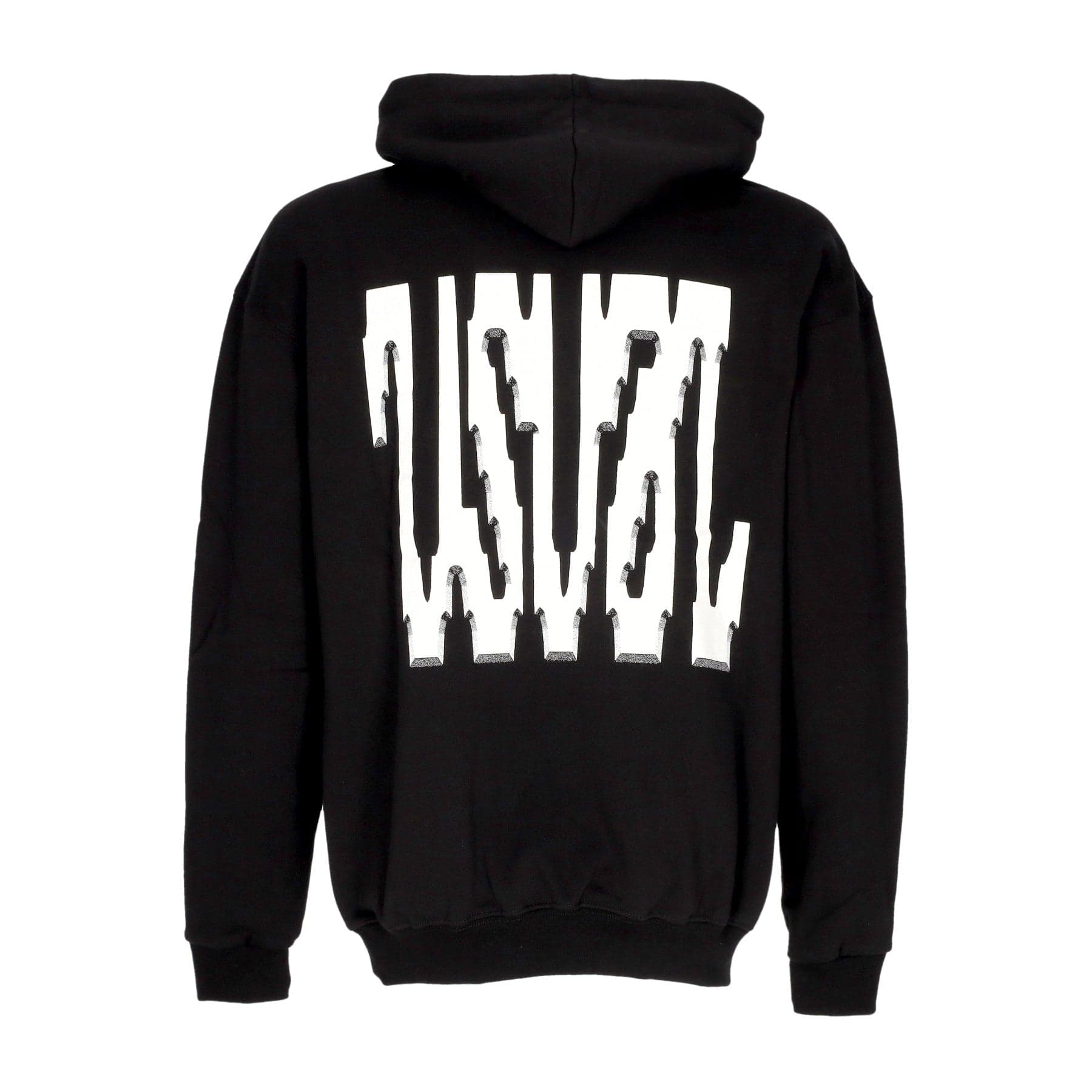 USUAL Felpa Cappuccio Uomo Digi Hoodie Black - 4