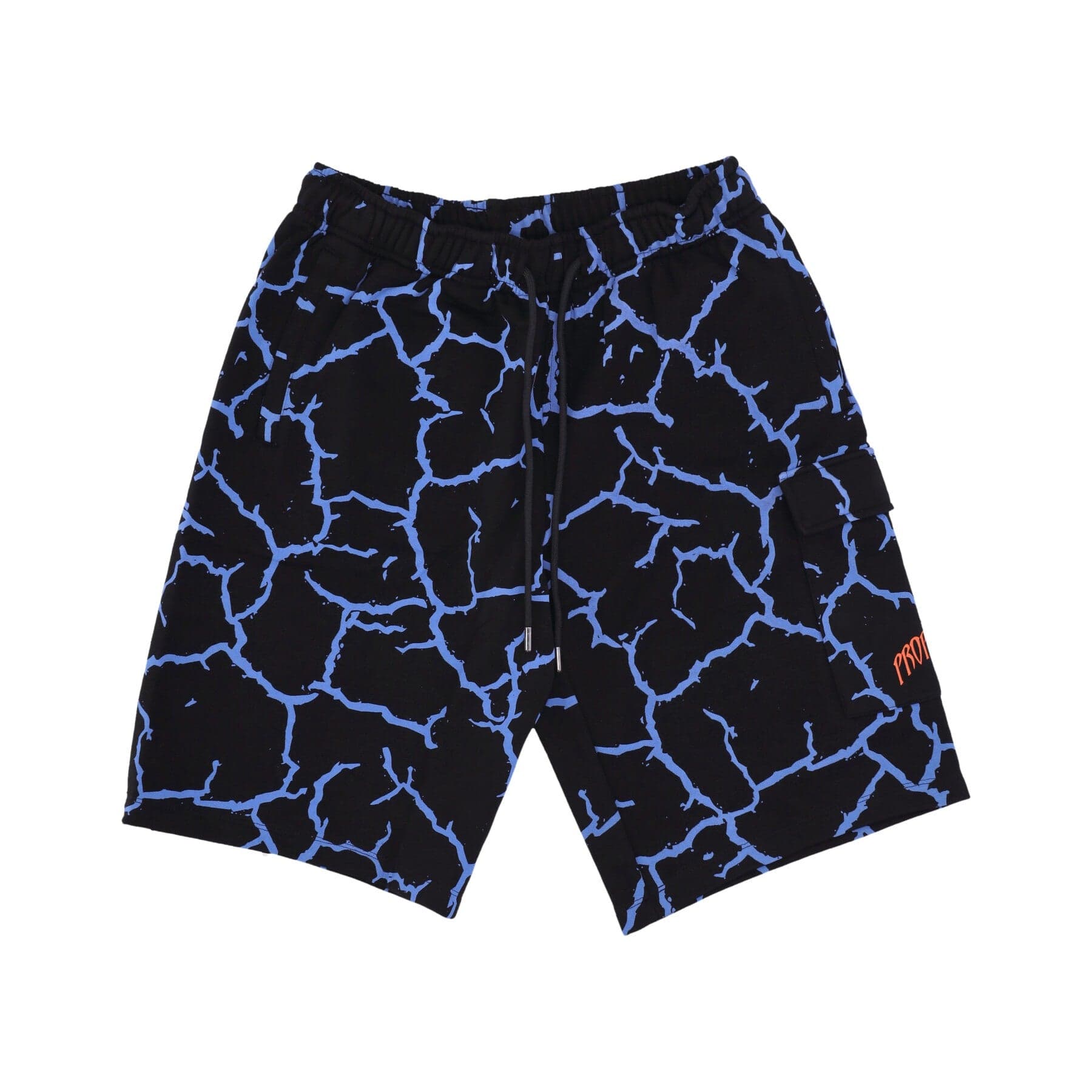 PROPAGANDA Pantalone Corto Tuta Uomo Triangle Gorilla Cargo Sweatshorts Black - 4