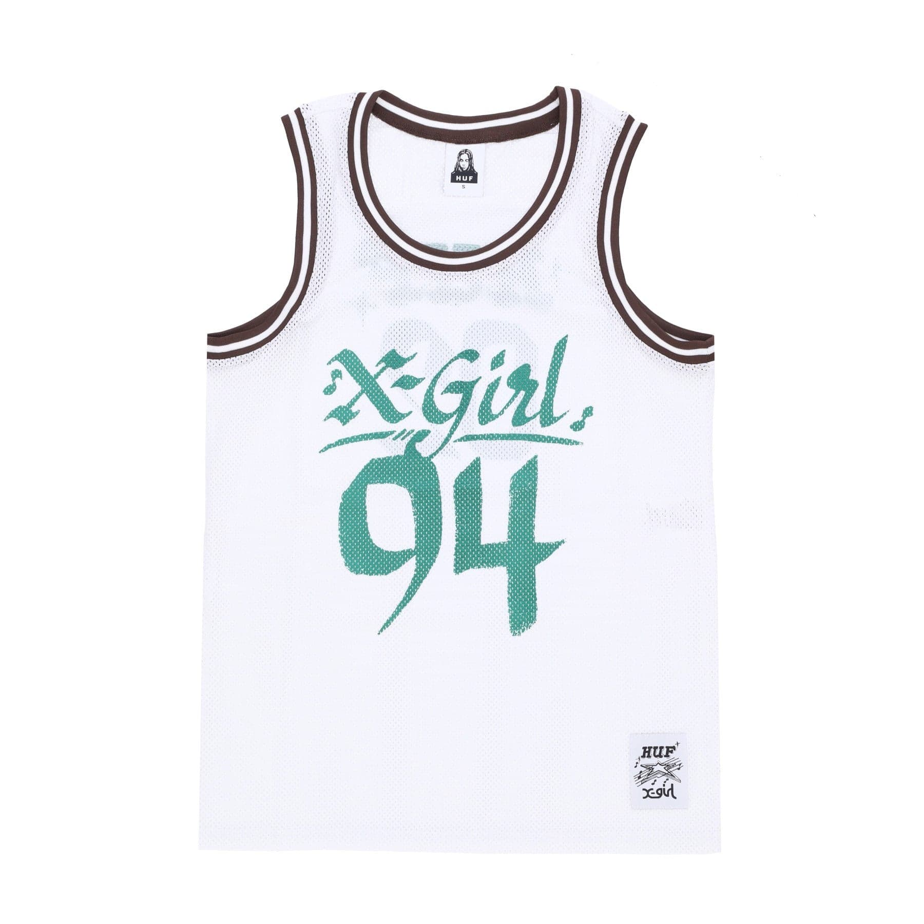HUF Canotta Tipo Basket Donna Home Team Jersey X X-girl White - 4