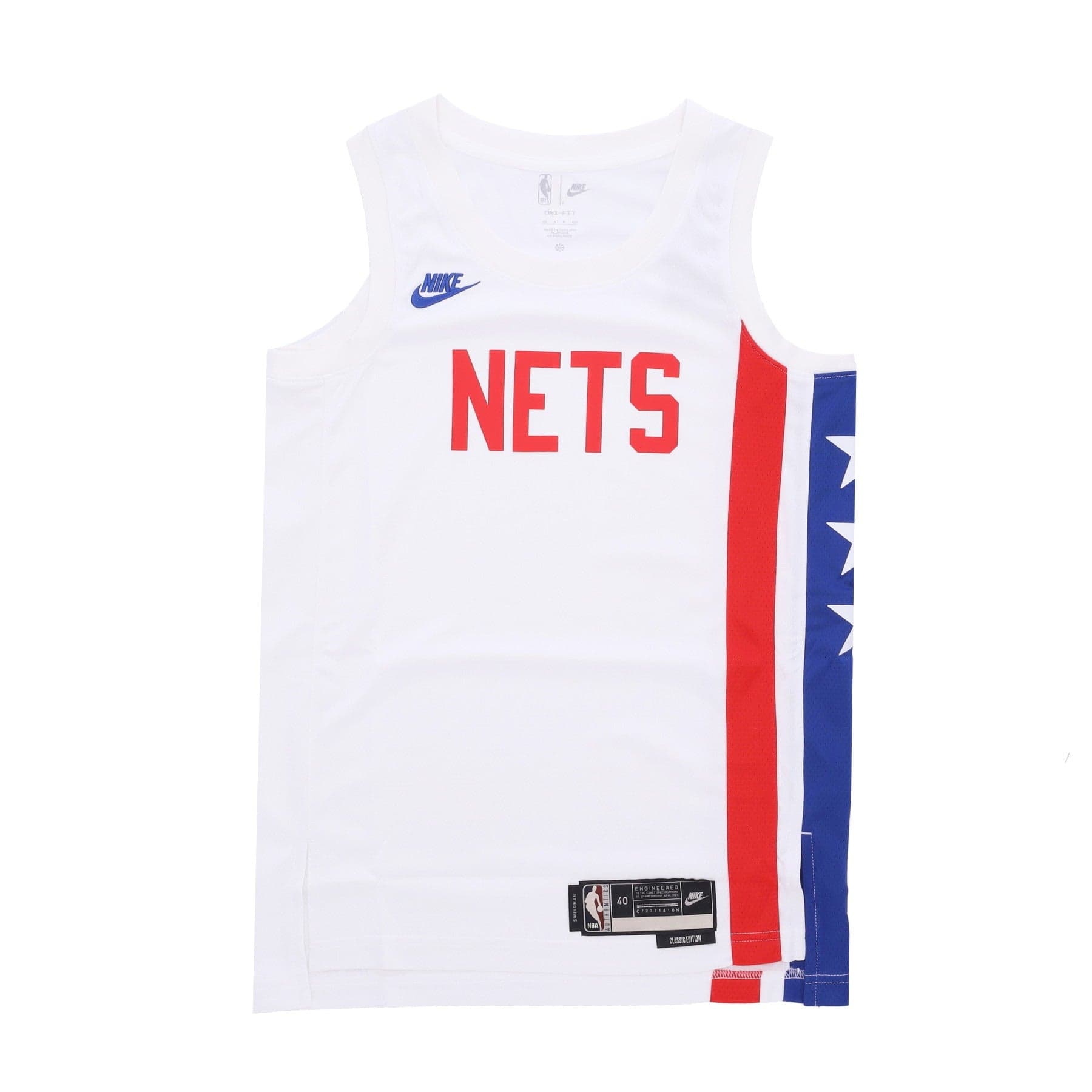 NIKE NBA Canotta Basket Uomo Nba Dri-fit Swingman Jersey Hwc B22 Bronet White/rush Blue - 4