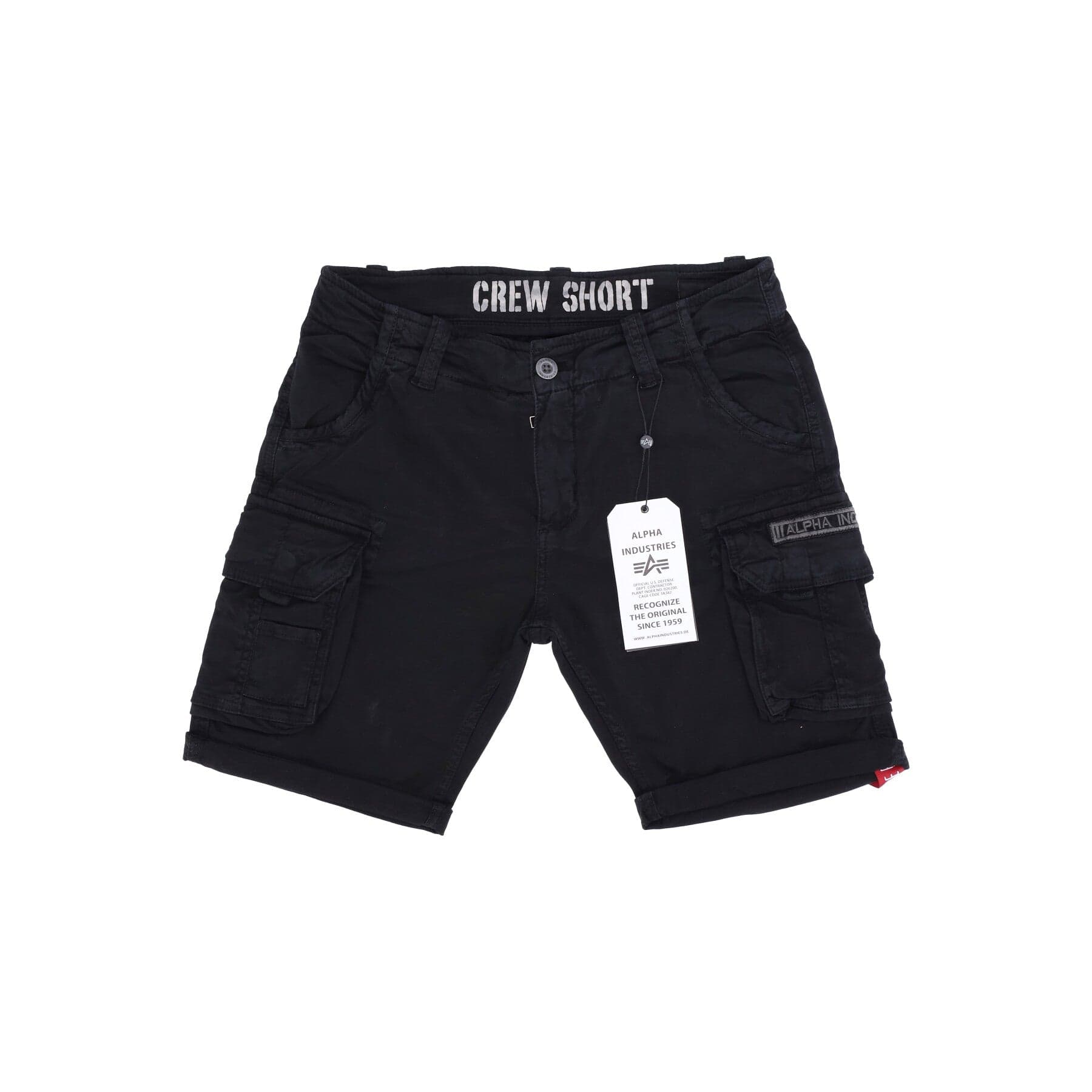 ALPHA INDUSTRIES Pantalone Corto Uomo Crew Short Black - 6