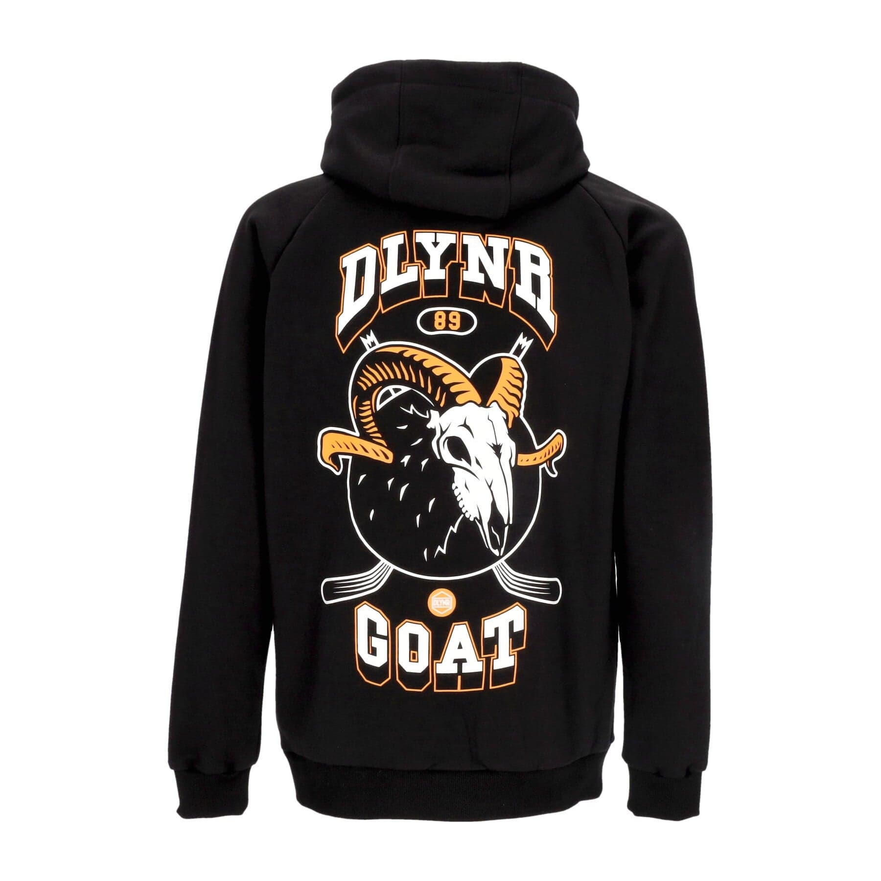 DOLLY NOIRE Felpa Leggera Cappuccio Uomo Goat Skull Hoodie Black - 3