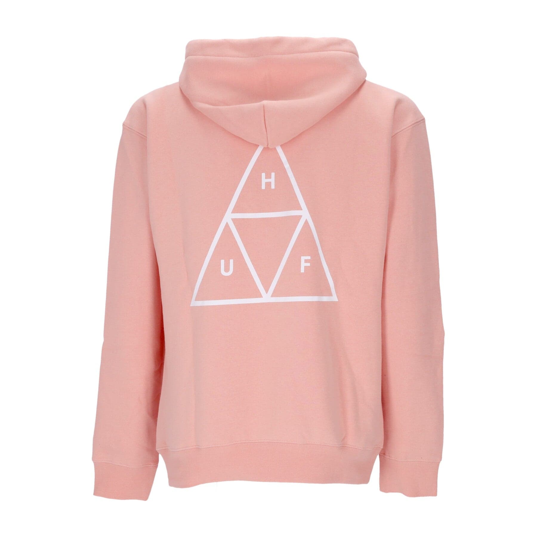 HUF Felpa Cappuccio Uomo Essentials Tt P/o Hoodie Coral Pink