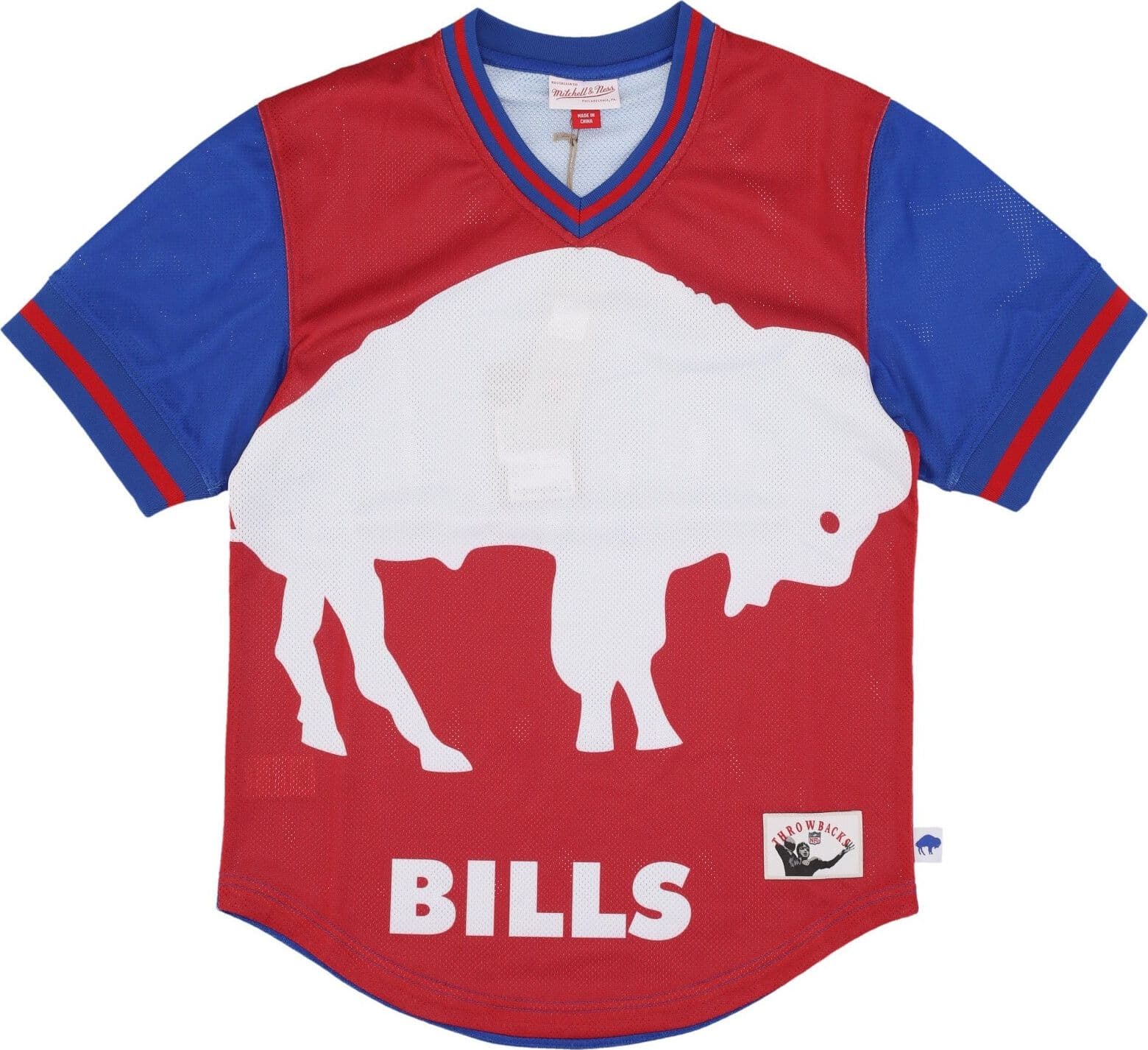 MITCHELL &amp; NESS Casacca Uomo Nfl Jumbotron 3.0 Mesh V-neck Bufbil Multi/white - 3