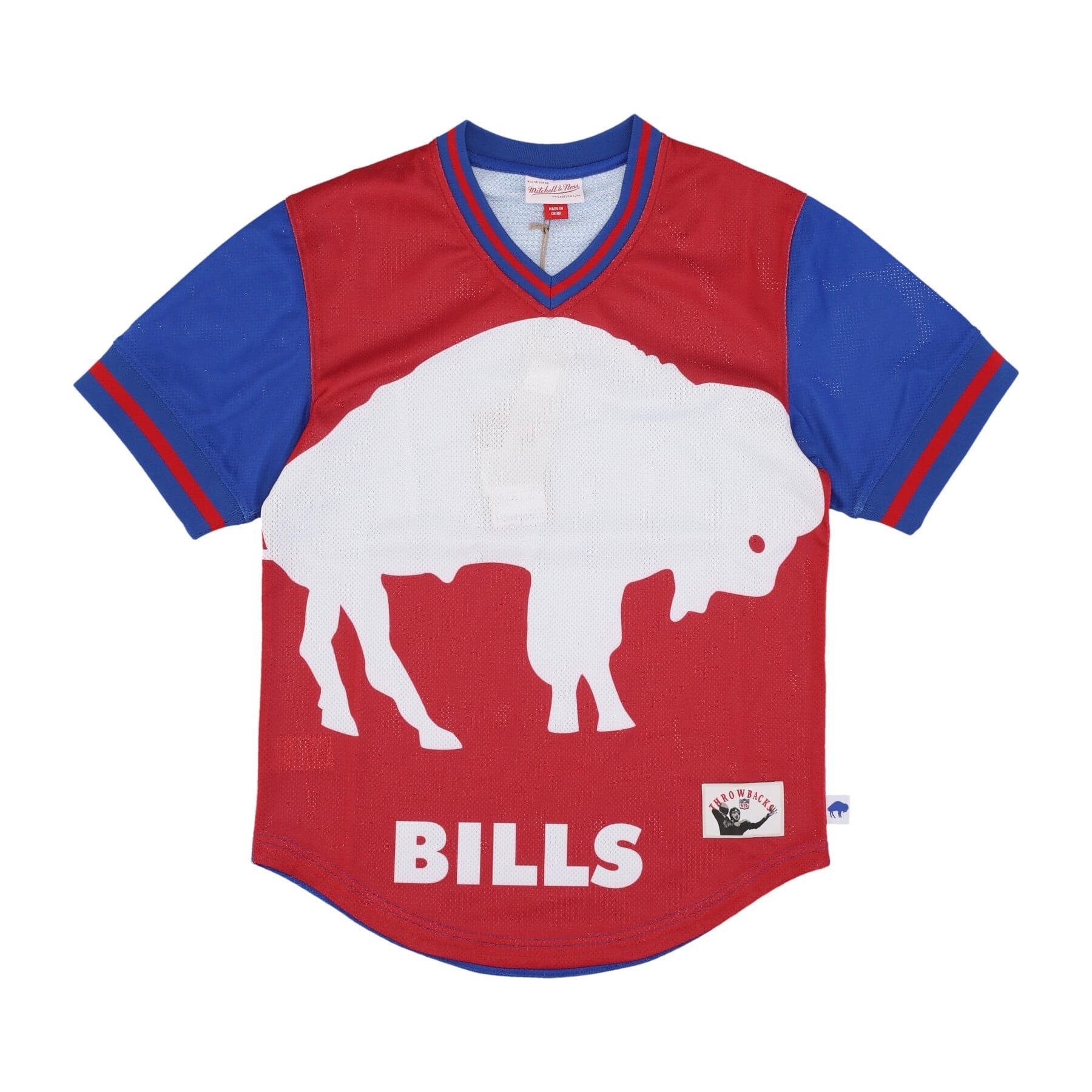 MITCHELL &amp; NESS Casacca Uomo Nfl Jumbotron 3.0 Mesh V-neck Bufbil Multi/white - 3