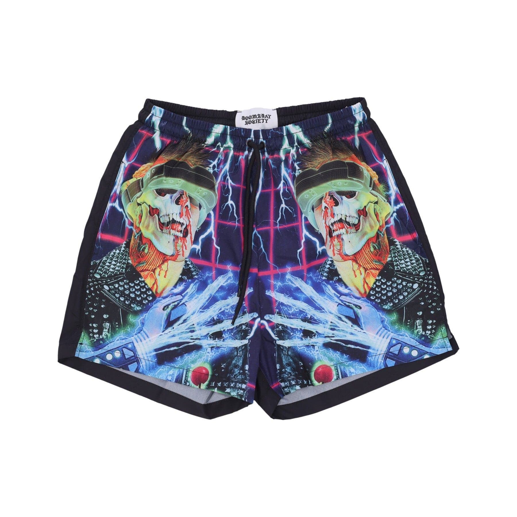DOOMSDAY Costume Pantaloncino Uomo Death Glove Boardshorts All Over Print - 3