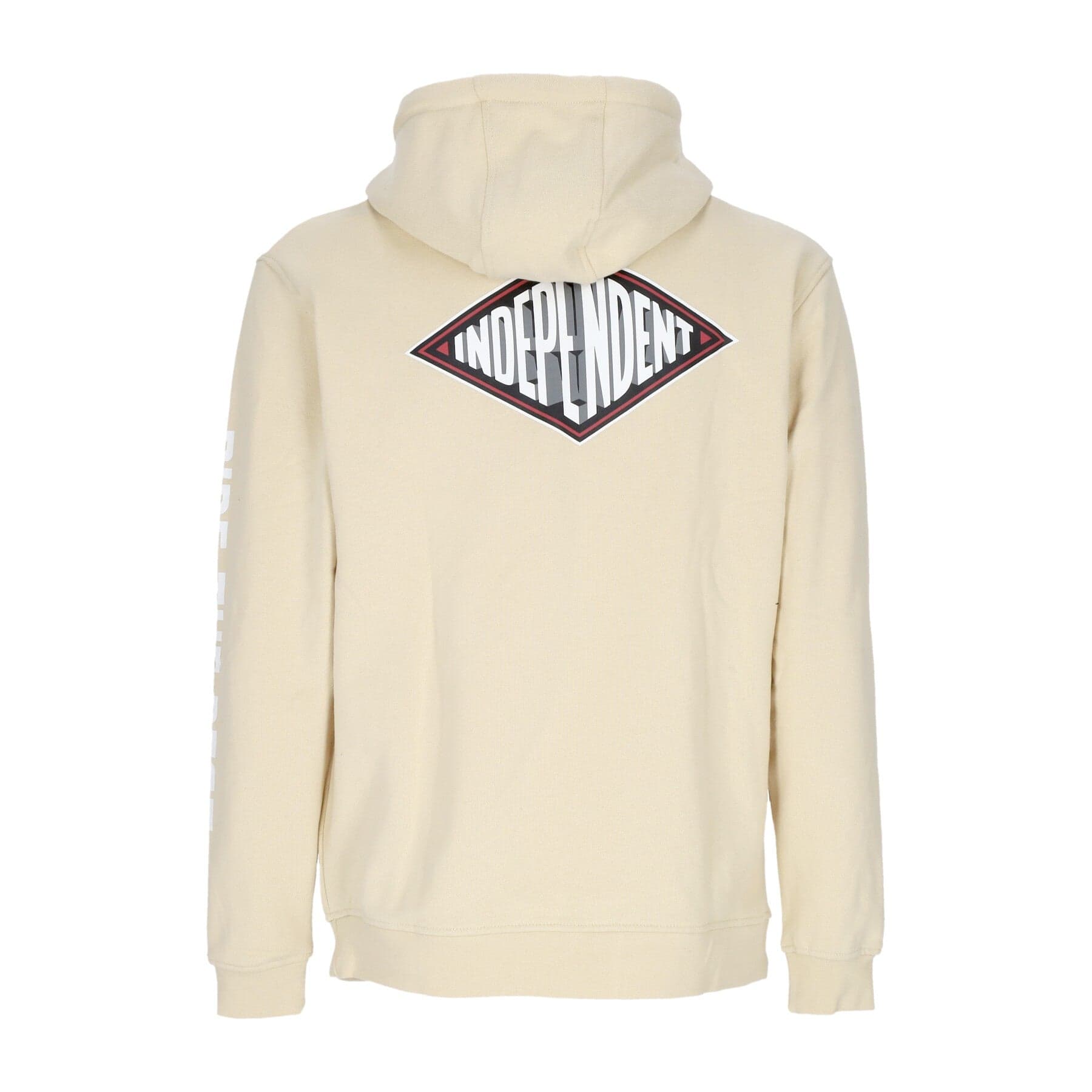 INDEPENDENT Felpa Leggera Cappuccio Zip Uomo Depth Summit Zip Hoodie Sand - 3