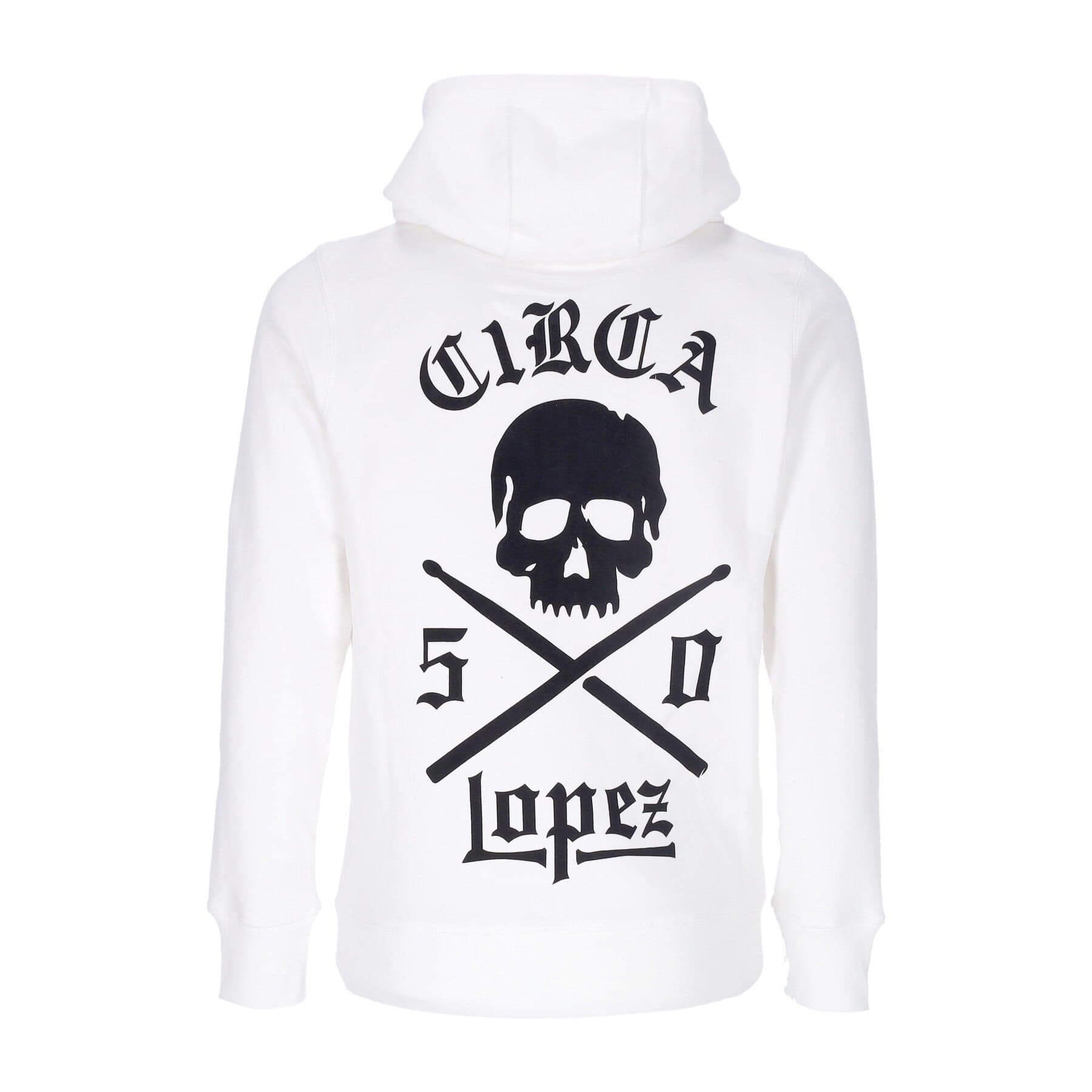 C1RCA Felpa Cappuccio Zip Uomo Lopez 50 Zip Hood White/black - 3