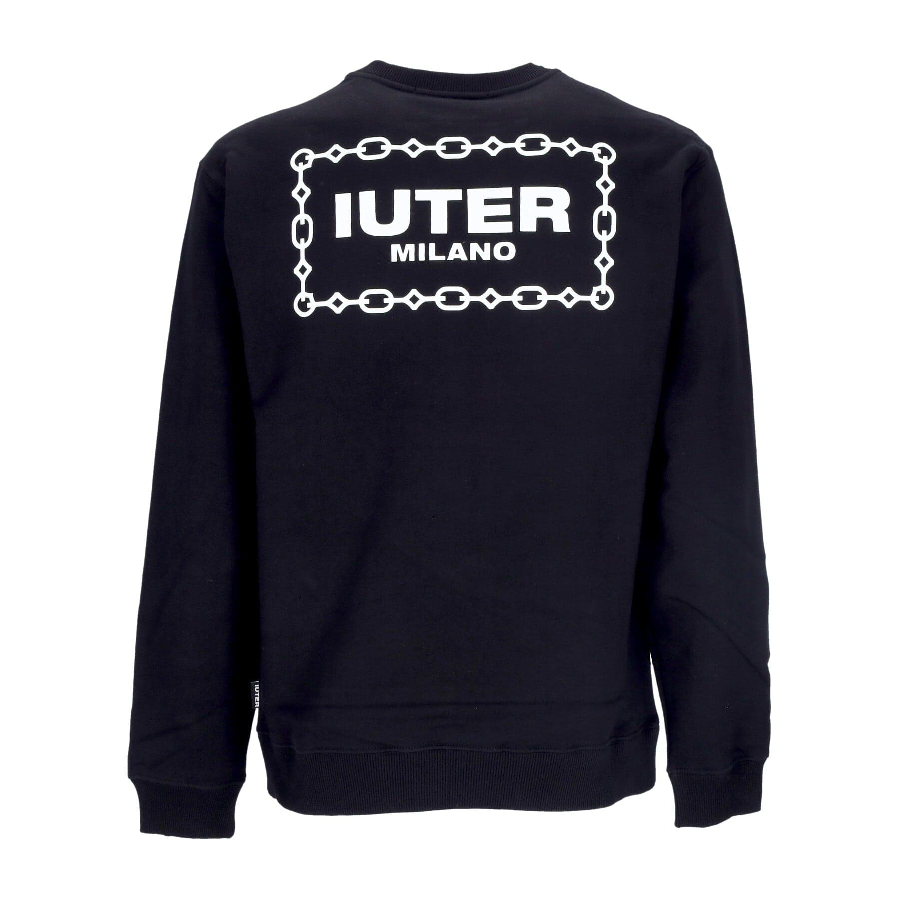 IUTER Felpa Leggera Girocollo Uomo Chain Crewneck Black - 3
