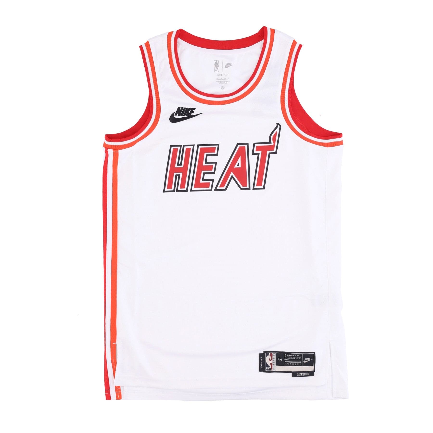 NIKE NBA Canotta Basket Uomo Nba Dri-fit Swingman Jersey Hwc B22 Miahea White/black - 4
