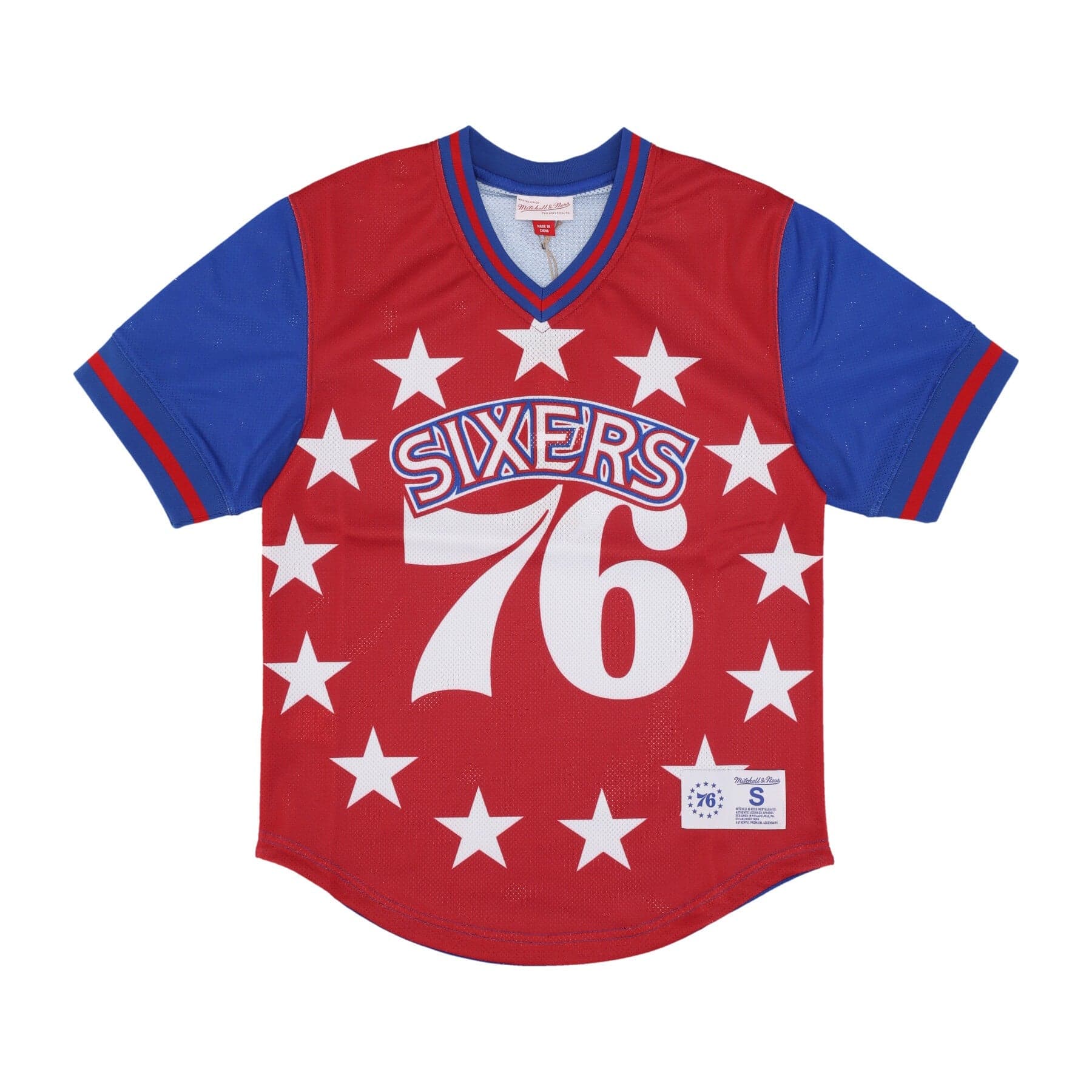 MITCHELL &amp; NESS Casacca Uomo Nba Jumbotron 3.0 Mesh V-neck Phi76e Multi/white - 3
