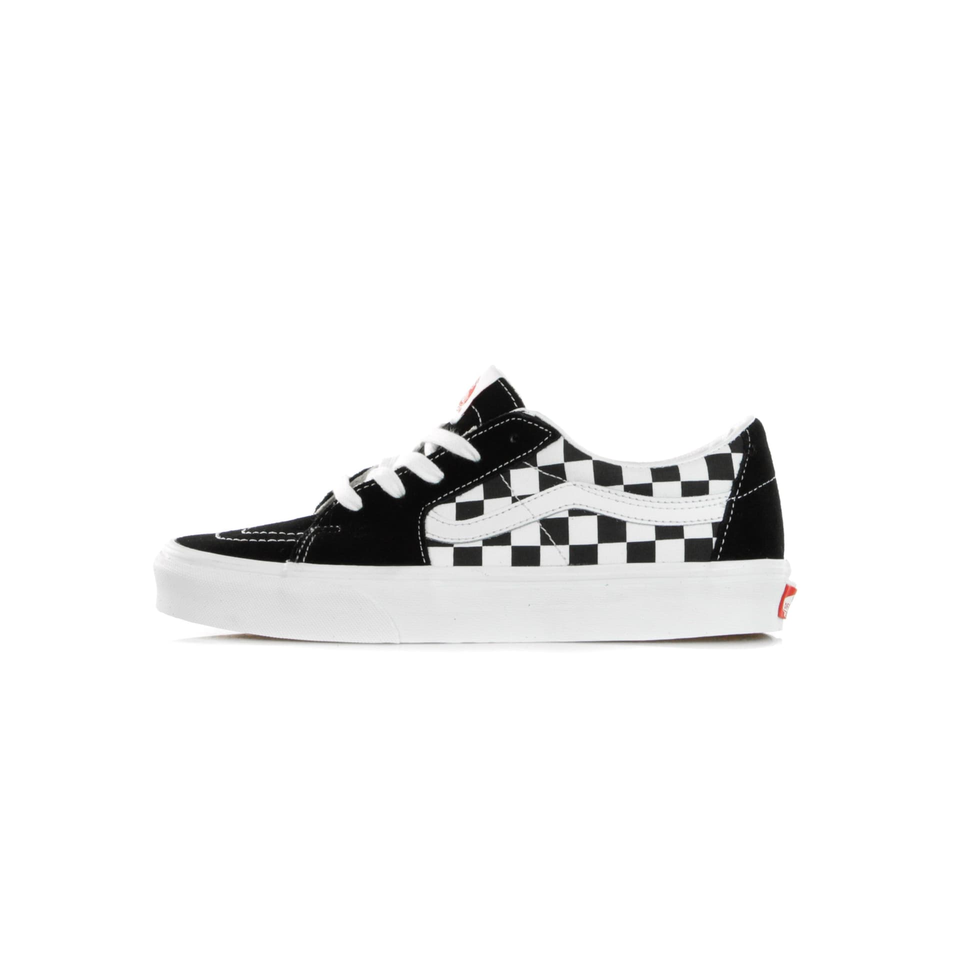 VANS Scarpa Bassa Uomo Sk8-low (canvas/suede) Black/checkerboard - 12