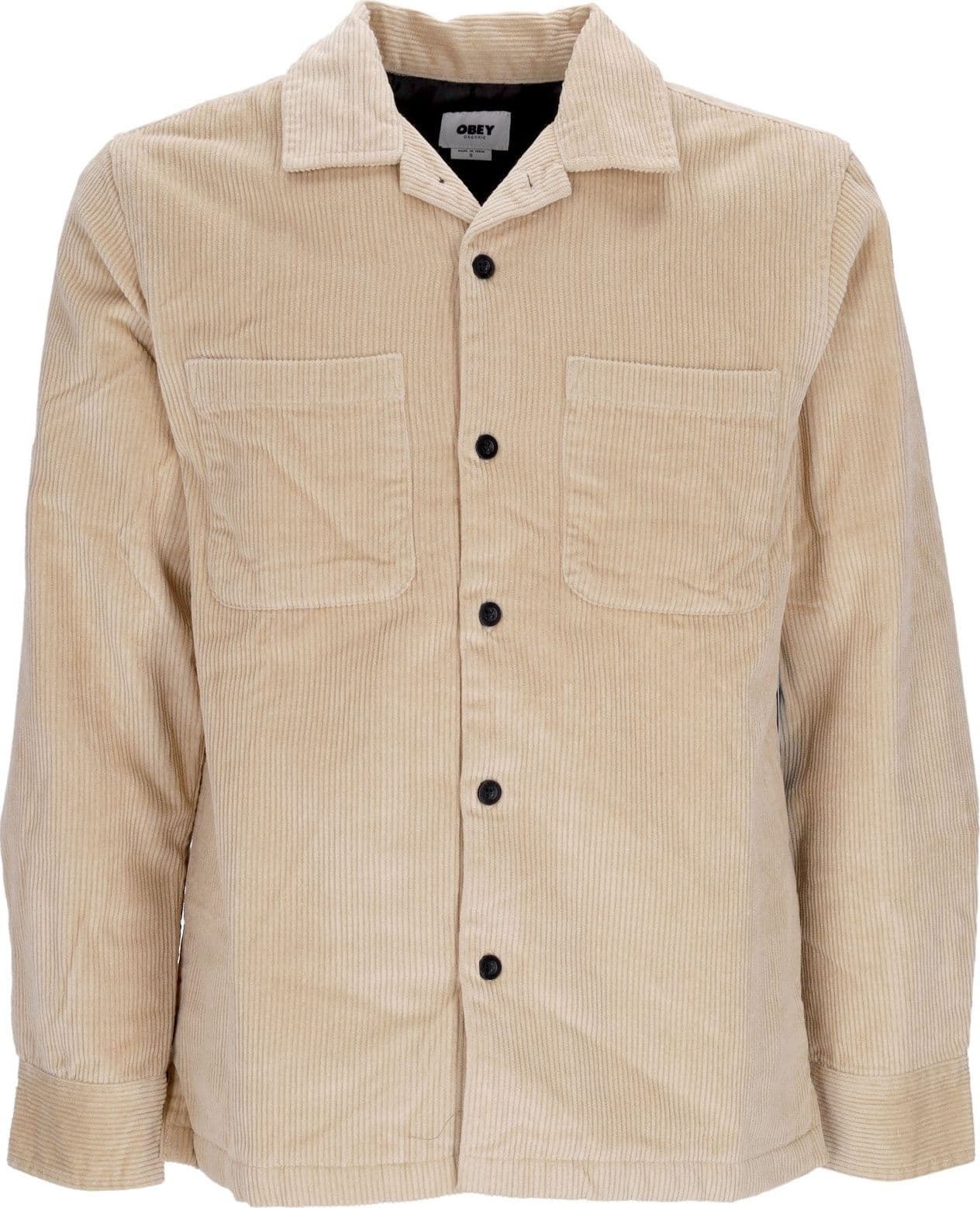 OBEY Camicia Imbottita Uomo Simon Shirt Jacket Irish Cream