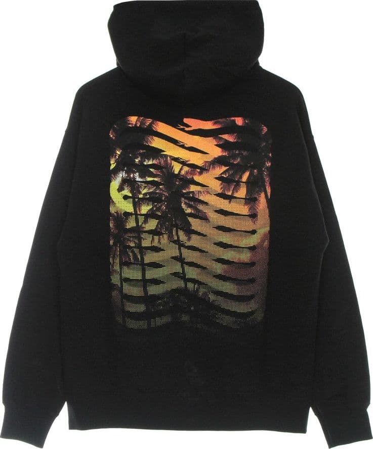 PROPAGANDA Felpa Leggera Cappuccio Uomo Tony Ribs Icon Hoodie Black/orange