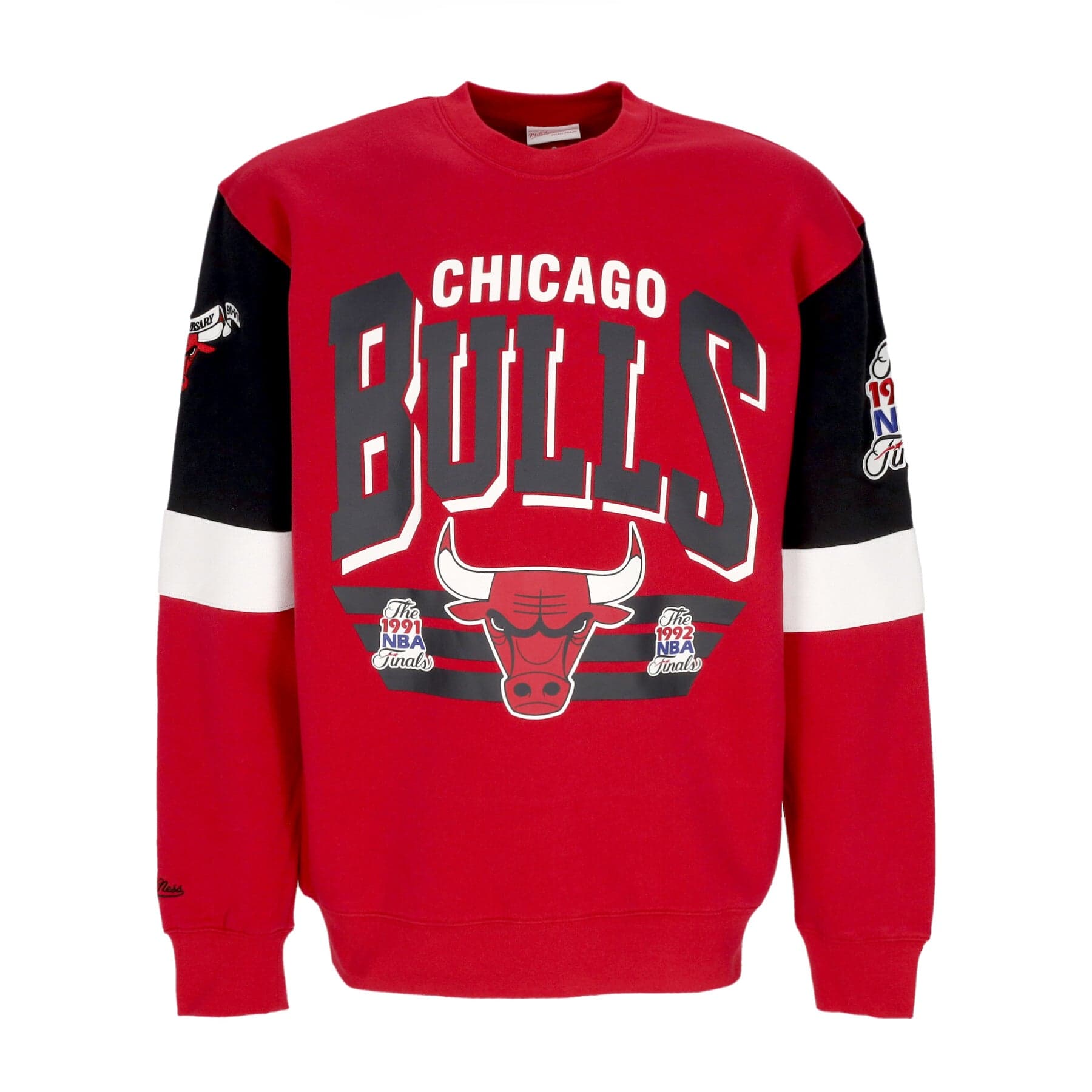 MITCHELL &amp; NESS Felpa Girocollo Uomo Nba All Over Crew 3.0 Chibul Original Team Colors - 3