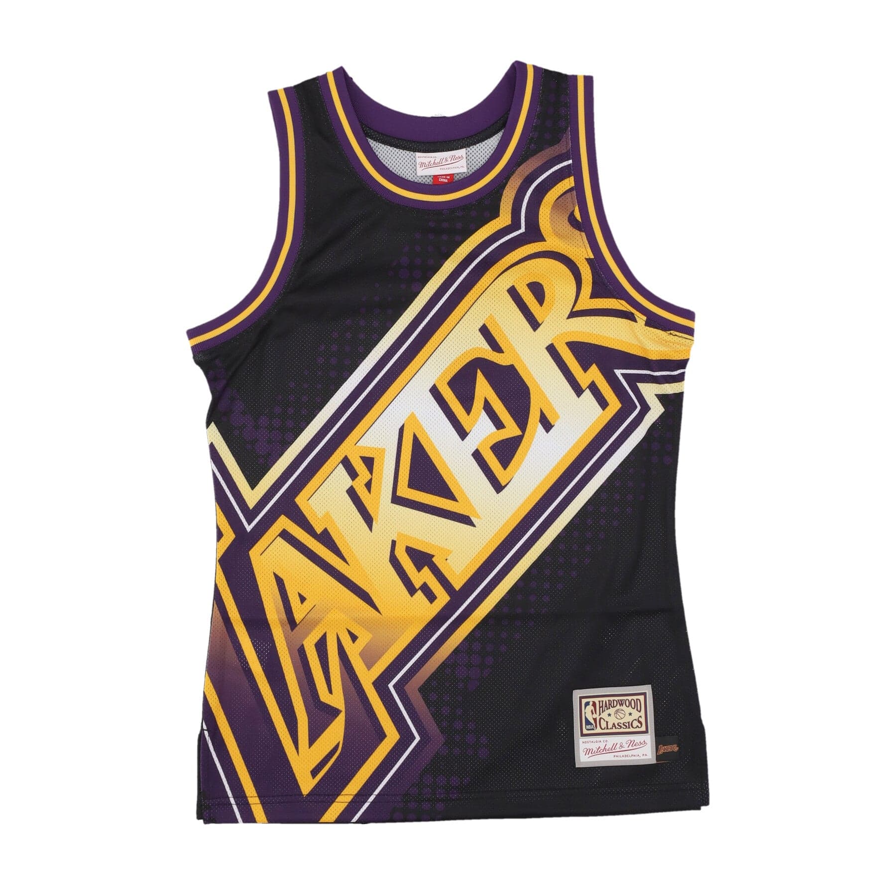 MITCHELL &amp; NESS Canotta Tipo Basket Uomo Nba Big Face 7.0 Fashion Tank Loslak Black - 3