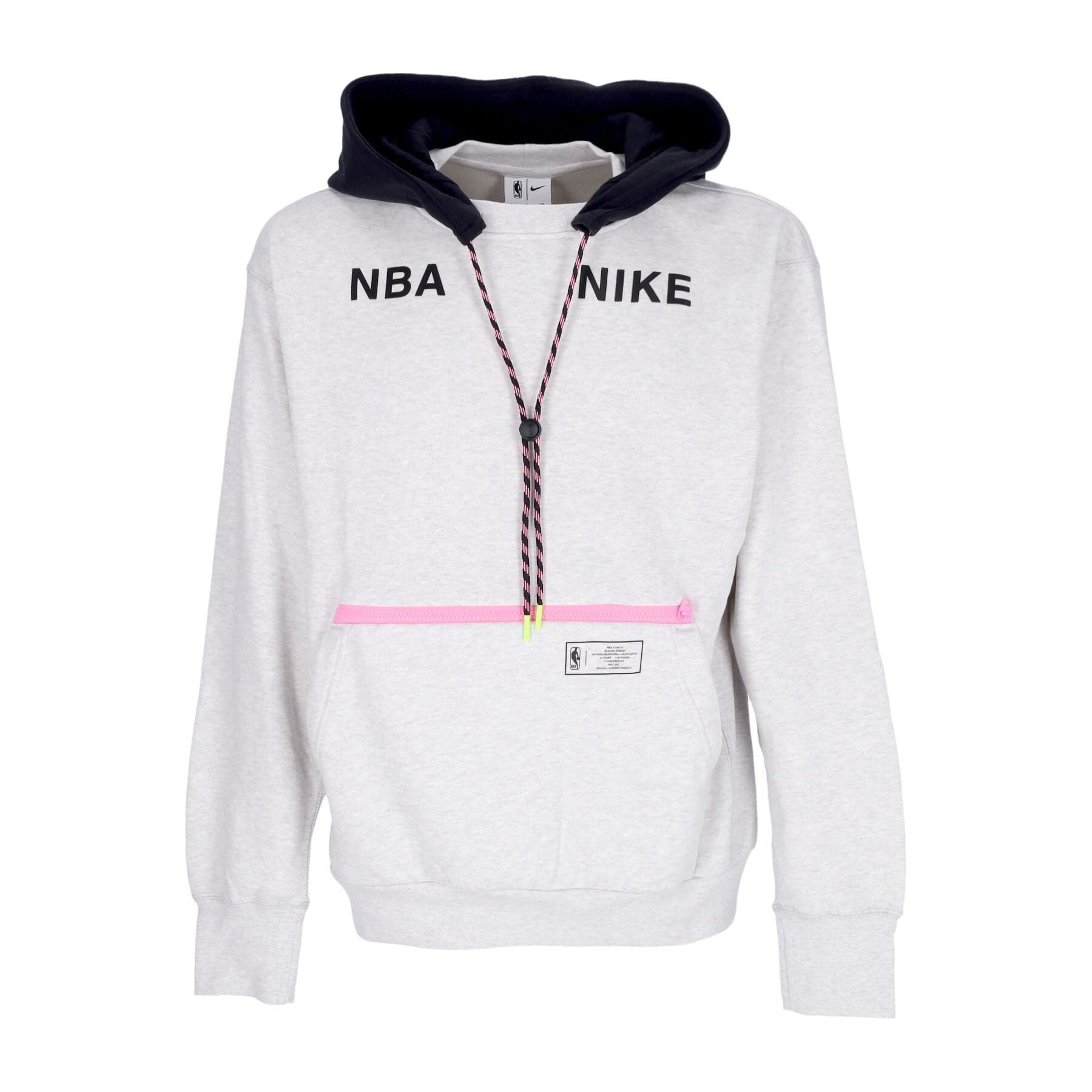 NIKE NBA Felpa Cappuccio Uomo Nba Courtside 23 Fleece Hoodie Team 31 Photon Dust/htr - 3