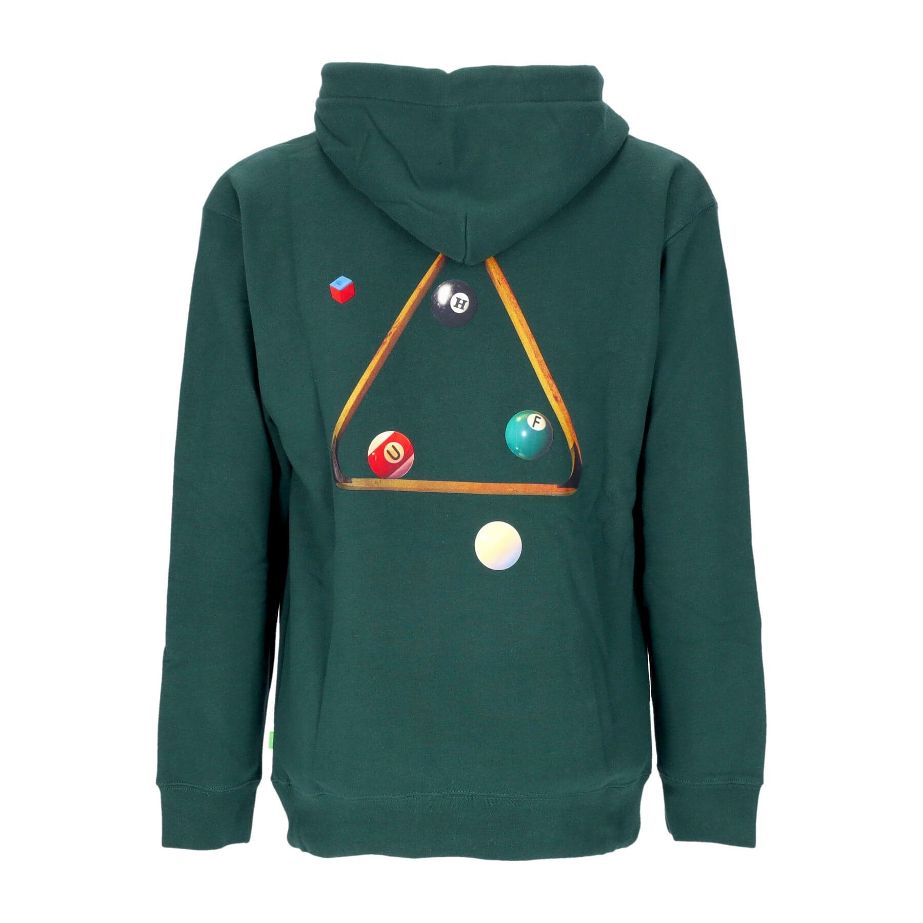 HUF Felpa Cappuccio Uomo Dirty Pool Tt P/o Hoodie Forest Green - 4