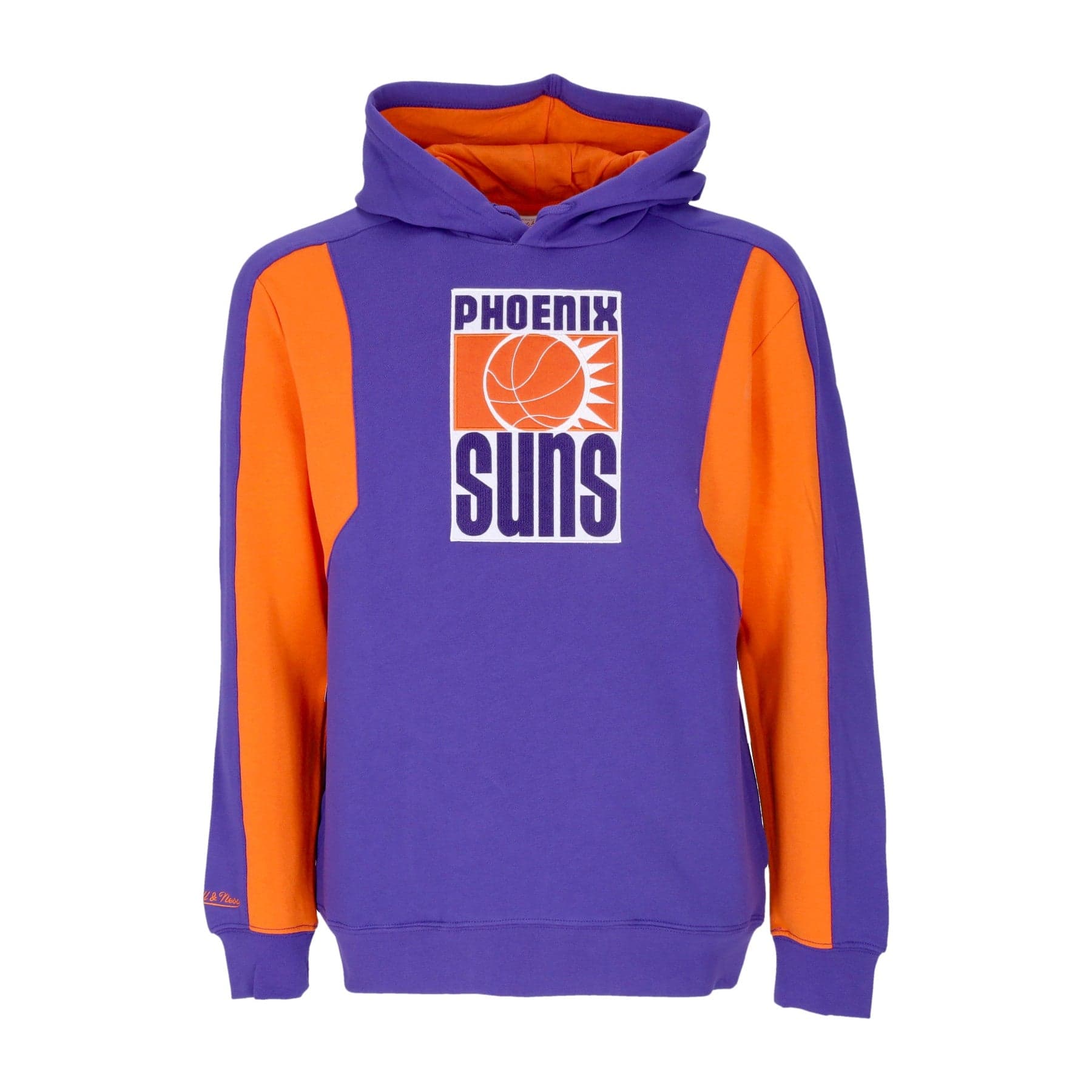 MITCHELL &amp; NESS Felpa Cappuccio Uomo Nba Color Blocked Fleece 2.0 Hardwood Classics Phosun Original Team Colors - 3