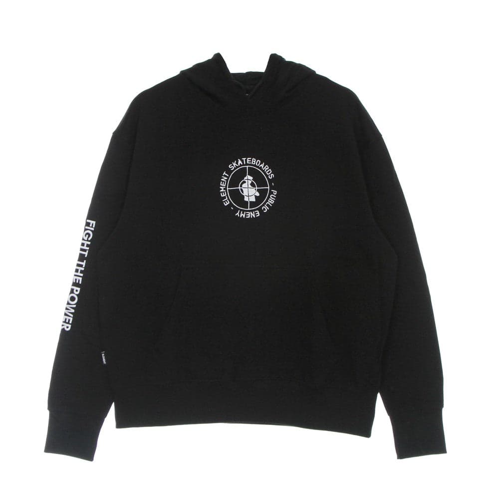 ELEMENT Felpa Leggera Cappuccio Uomo Pexe Target Hoodie Black - 5