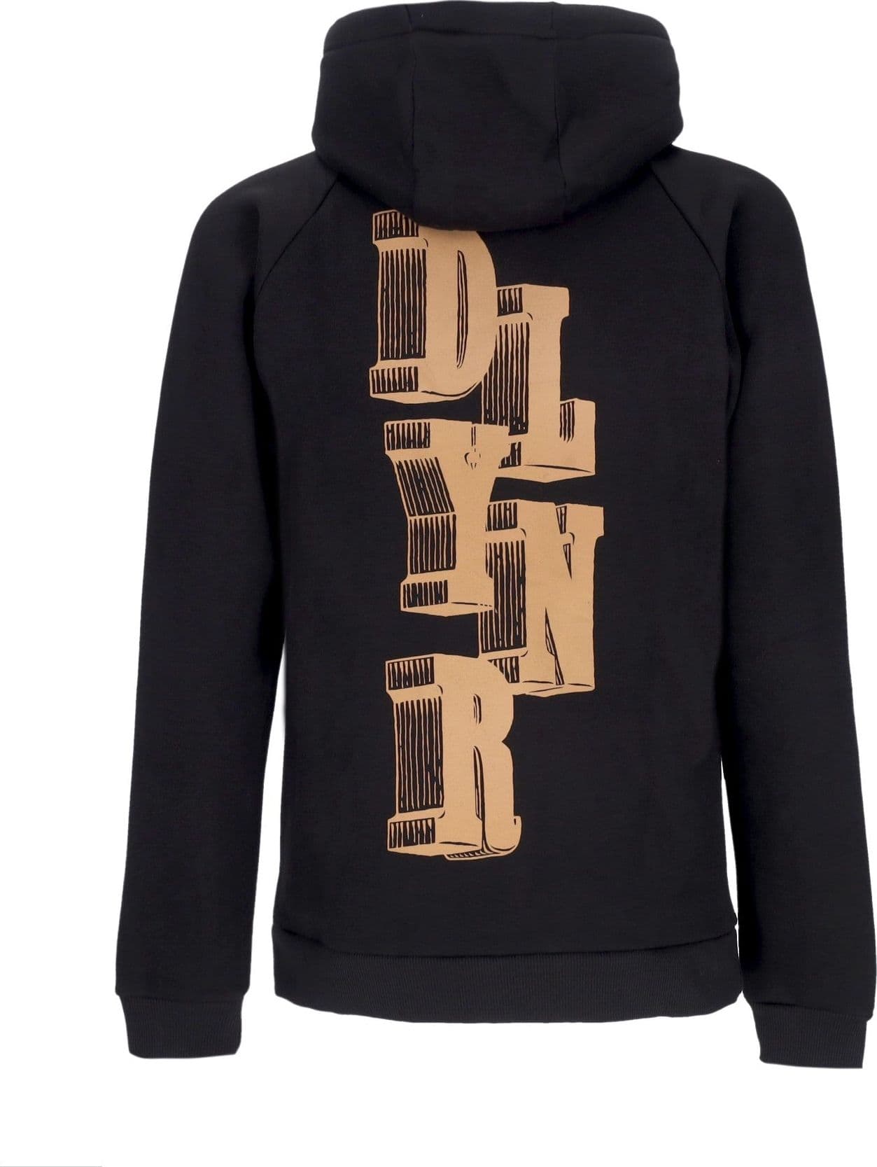 DOLLY NOIRE Felpa Cappuccio Uomo Letter Block Hoodie Black