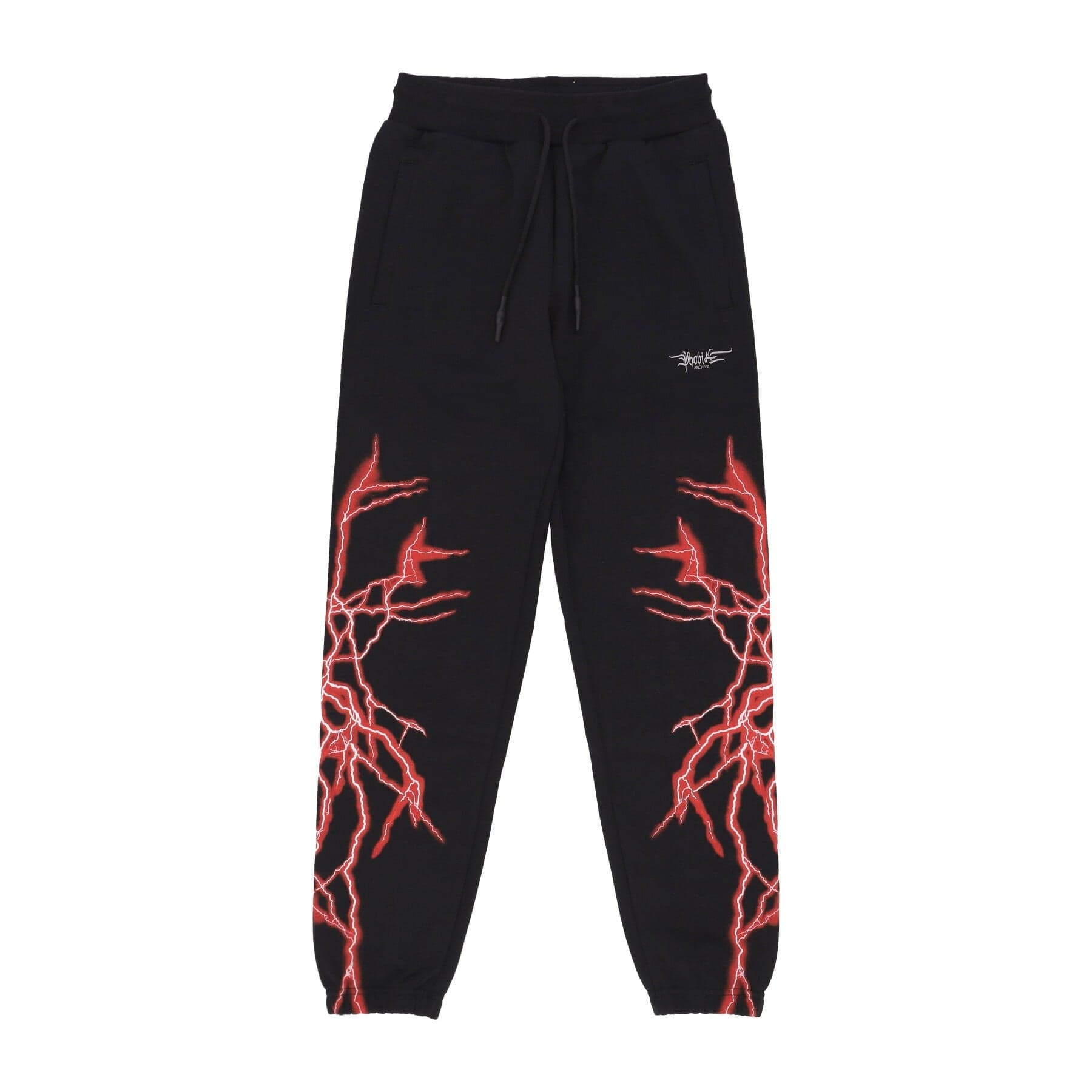 PHOBIA Pantalone Tuta Leggero Uomo New Lightning Pant Black/red - 3