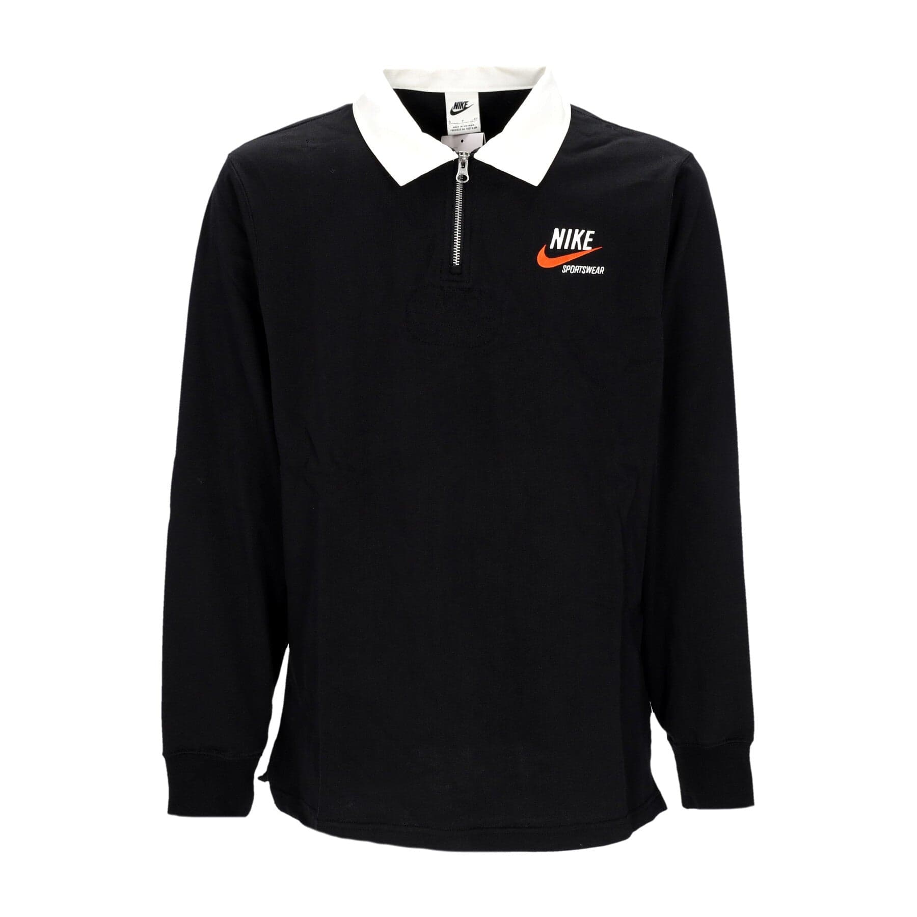 Nike Polo Manica Lunga Uomo Sportswear Trend Rugby Top Black/sail - 3
