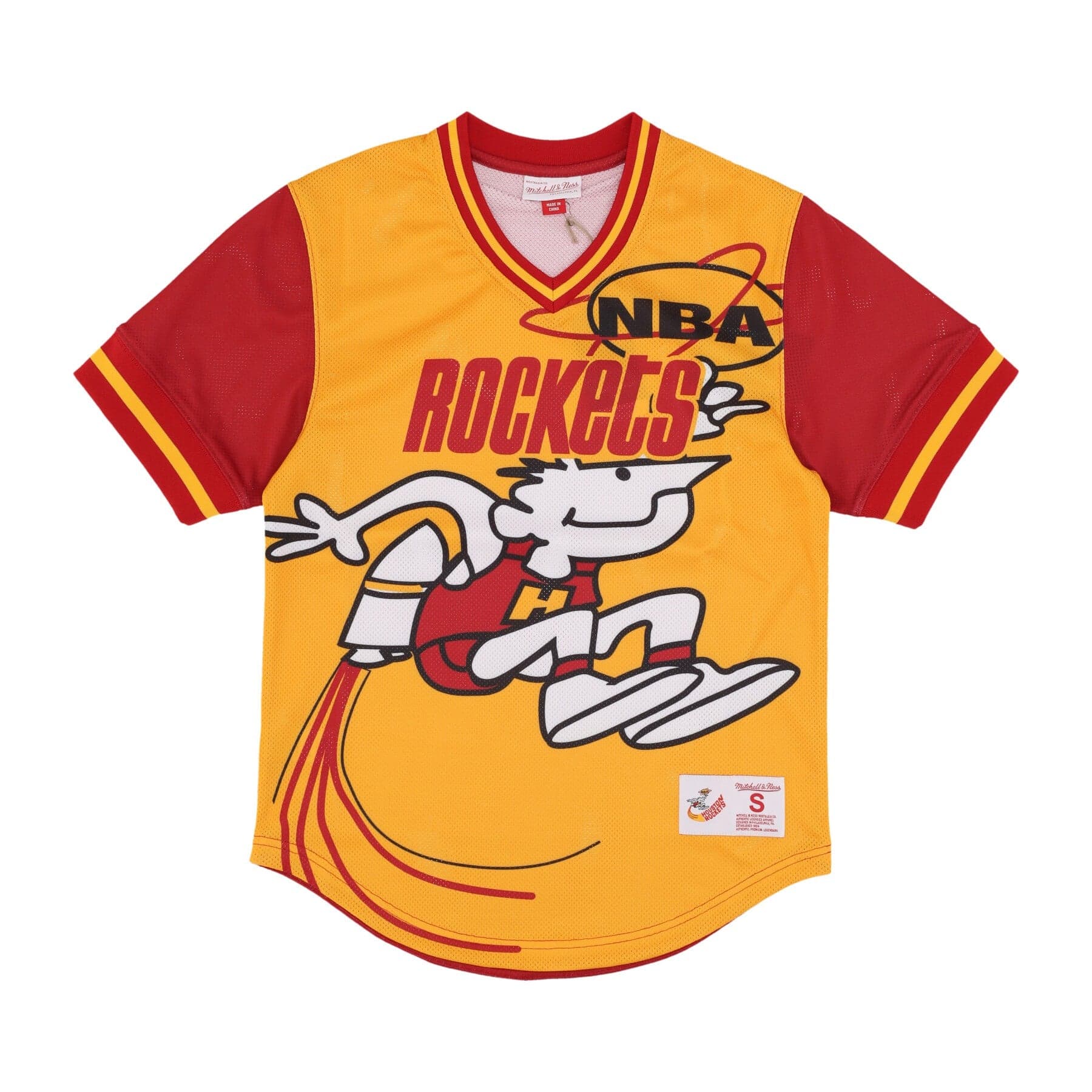 MITCHELL &amp; NESS Casacca Uomo Nba Jumbotron 3.0 Mesh V-neck Houroc Multi/white - 3