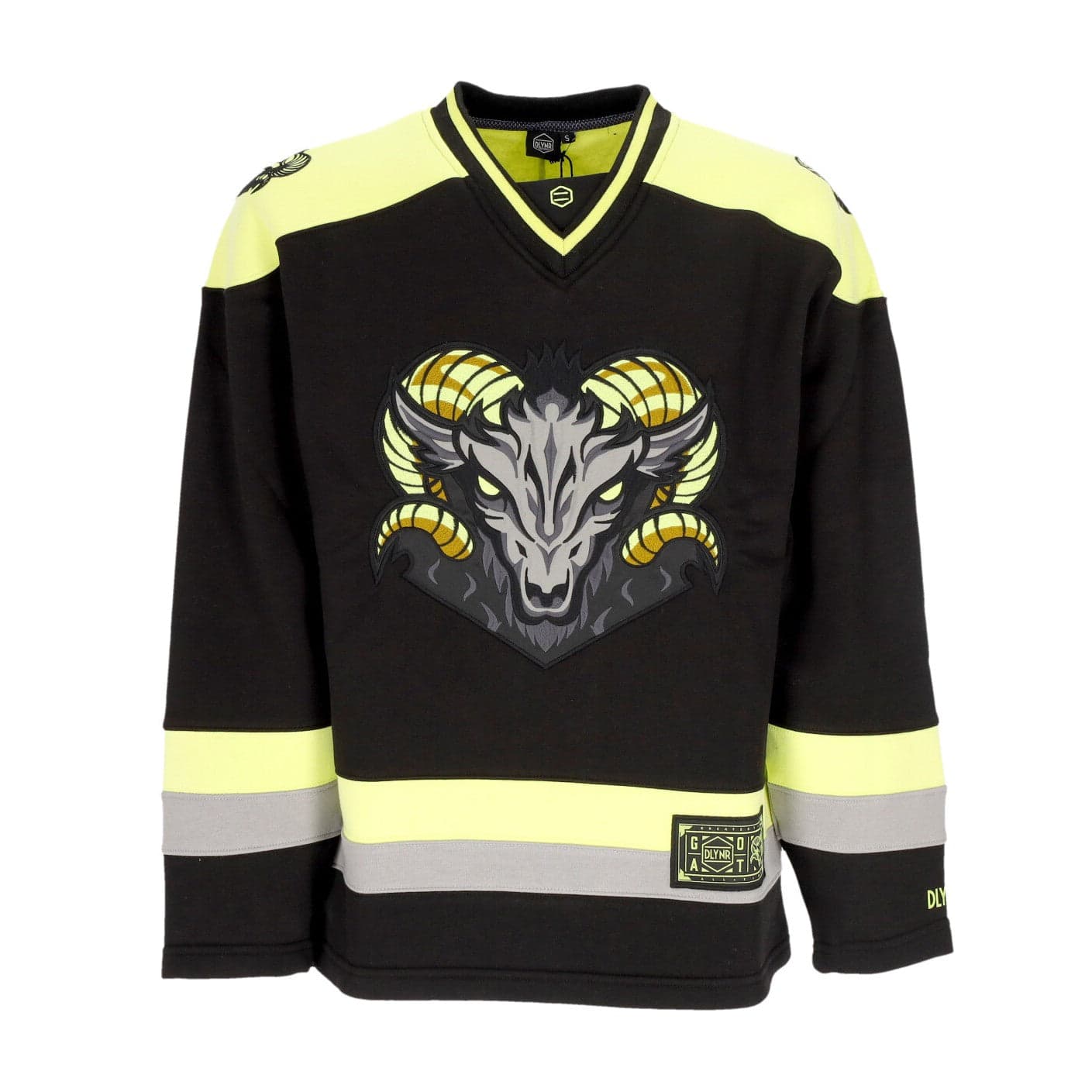 DOLLY NOIRE Felpa Tipo Hockey Uomo Goat Hockey Crewneck Black - 4