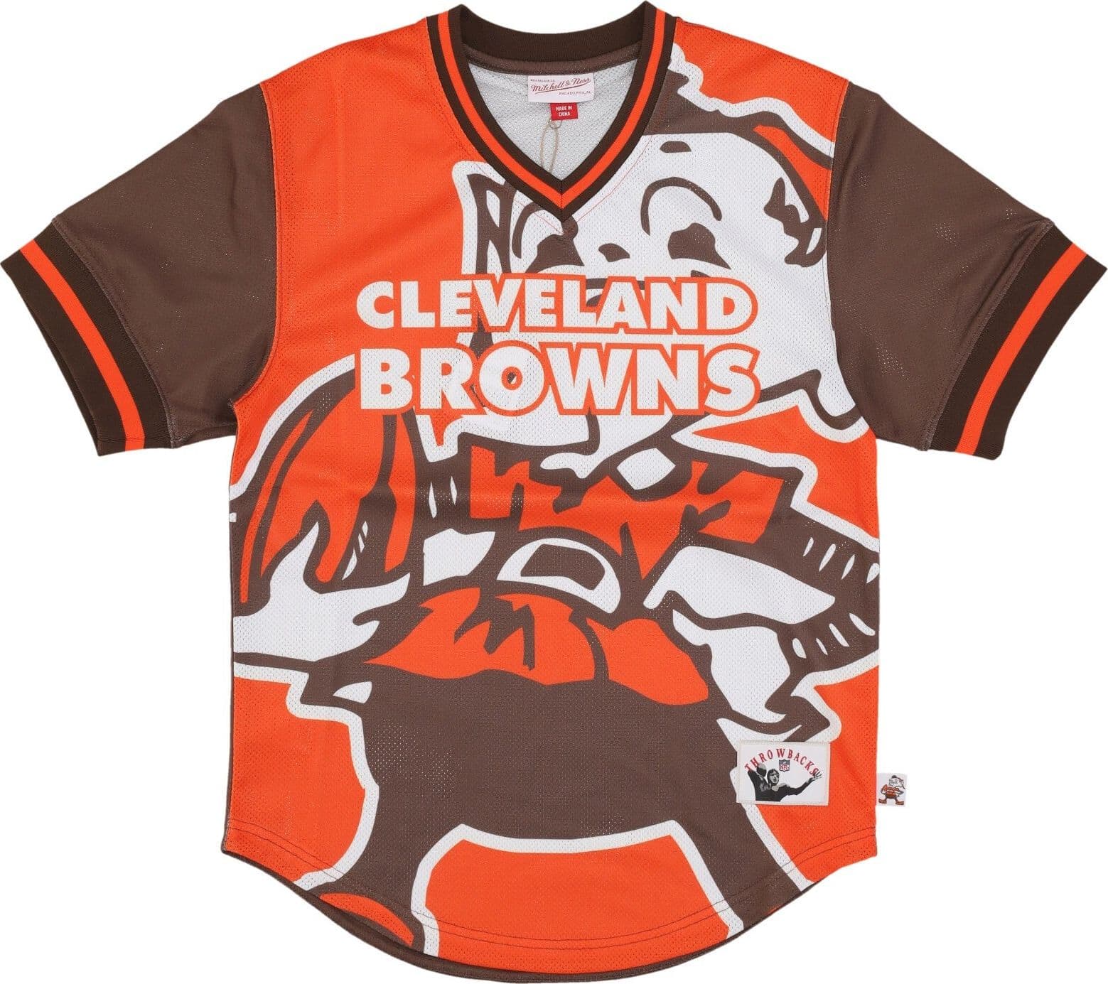MITCHELL &amp; NESS Casacca Uomo Nfl Jumbotron 3.0 Mesh V-neck Clebro Multi/white - 4