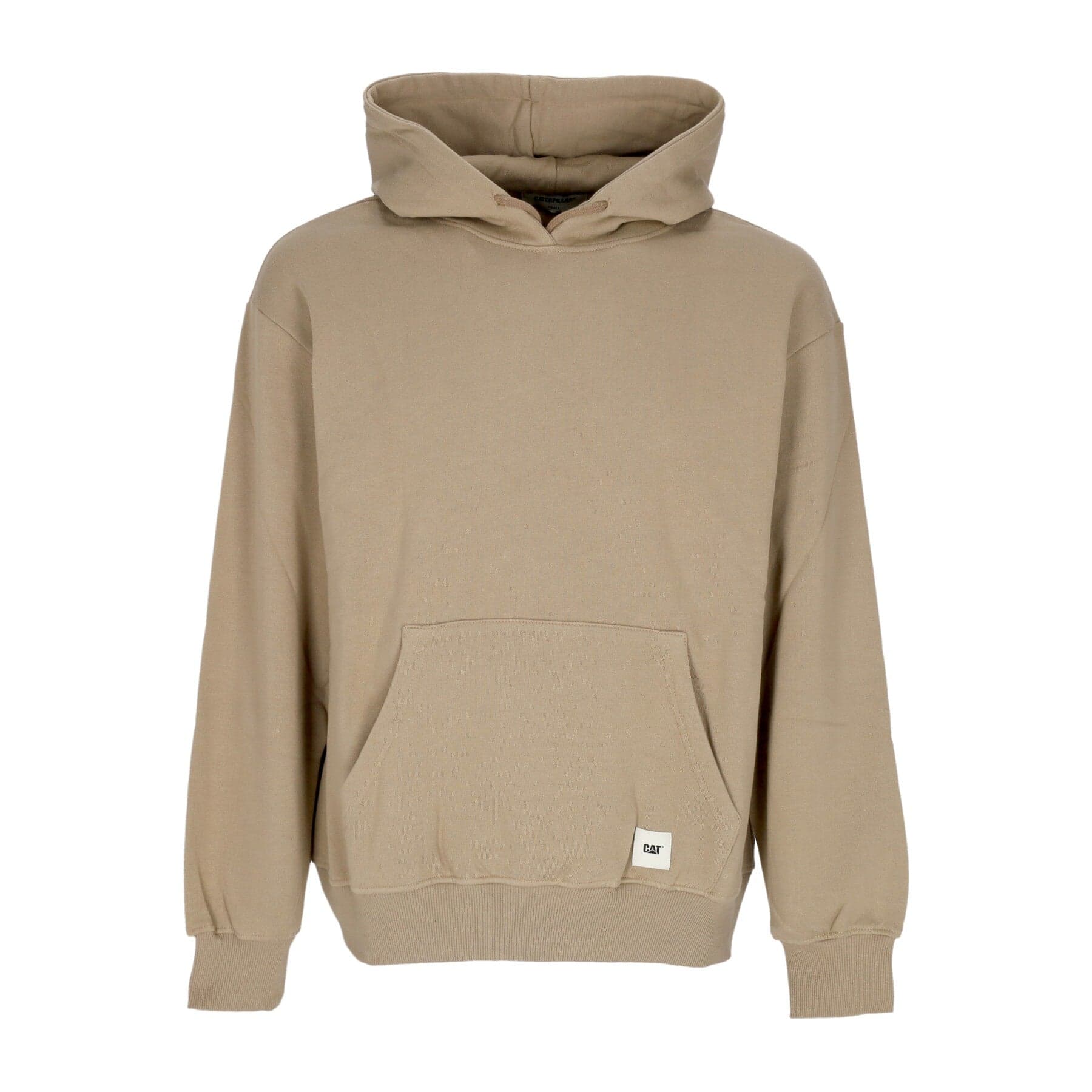 CATERPILLAR Felpa Cappuccio Uomo Label Logo Hoodie Lemon Pepper - 3