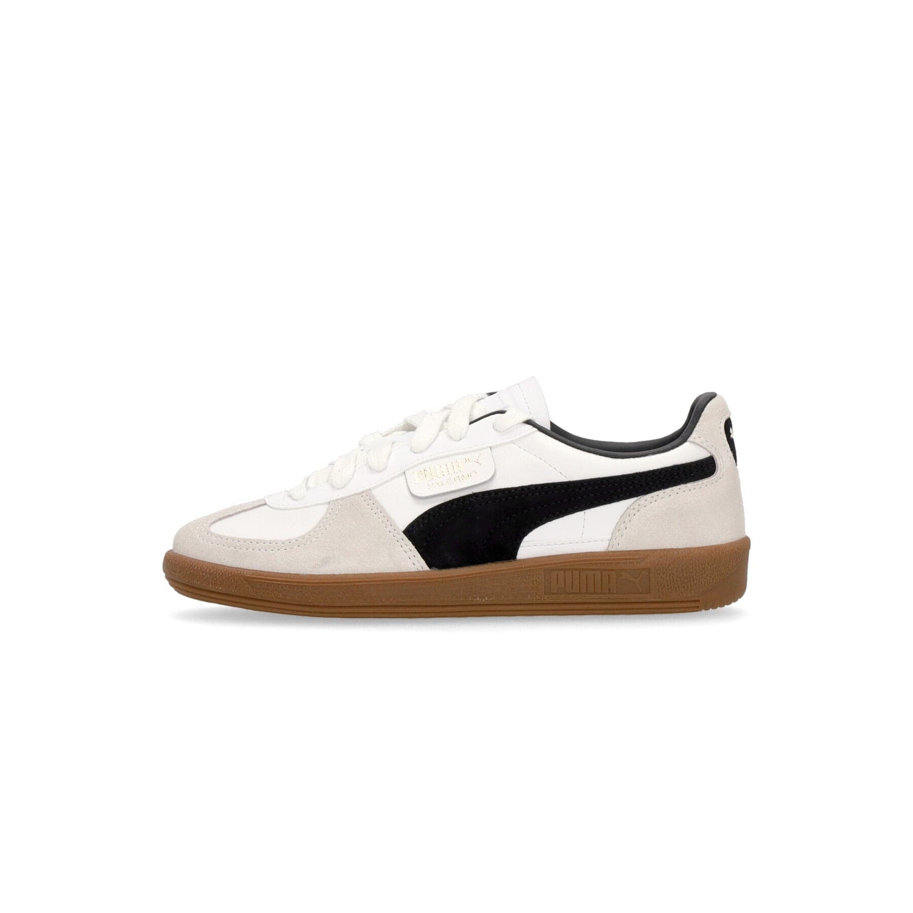 PUMA Scarpa Bassa Uomo Palermo Lth White/vapor Gray/gum - 7