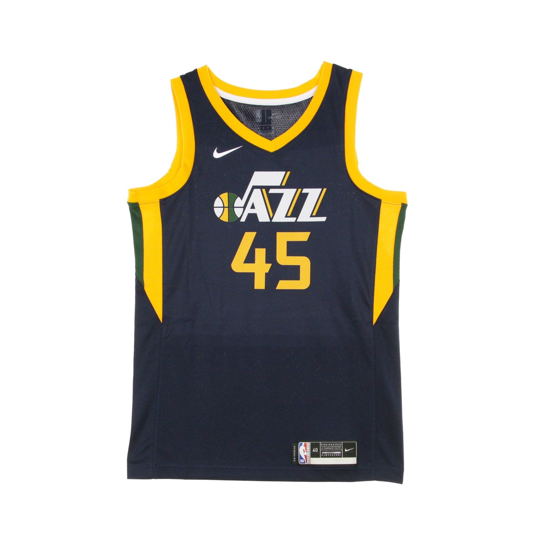 NIKE NBA Canotta Basket Uomo Nba Swingman Jersey Icon Edition 2020 No 45 Mitchell Donovn Utajaz College Navy/sundial - 6