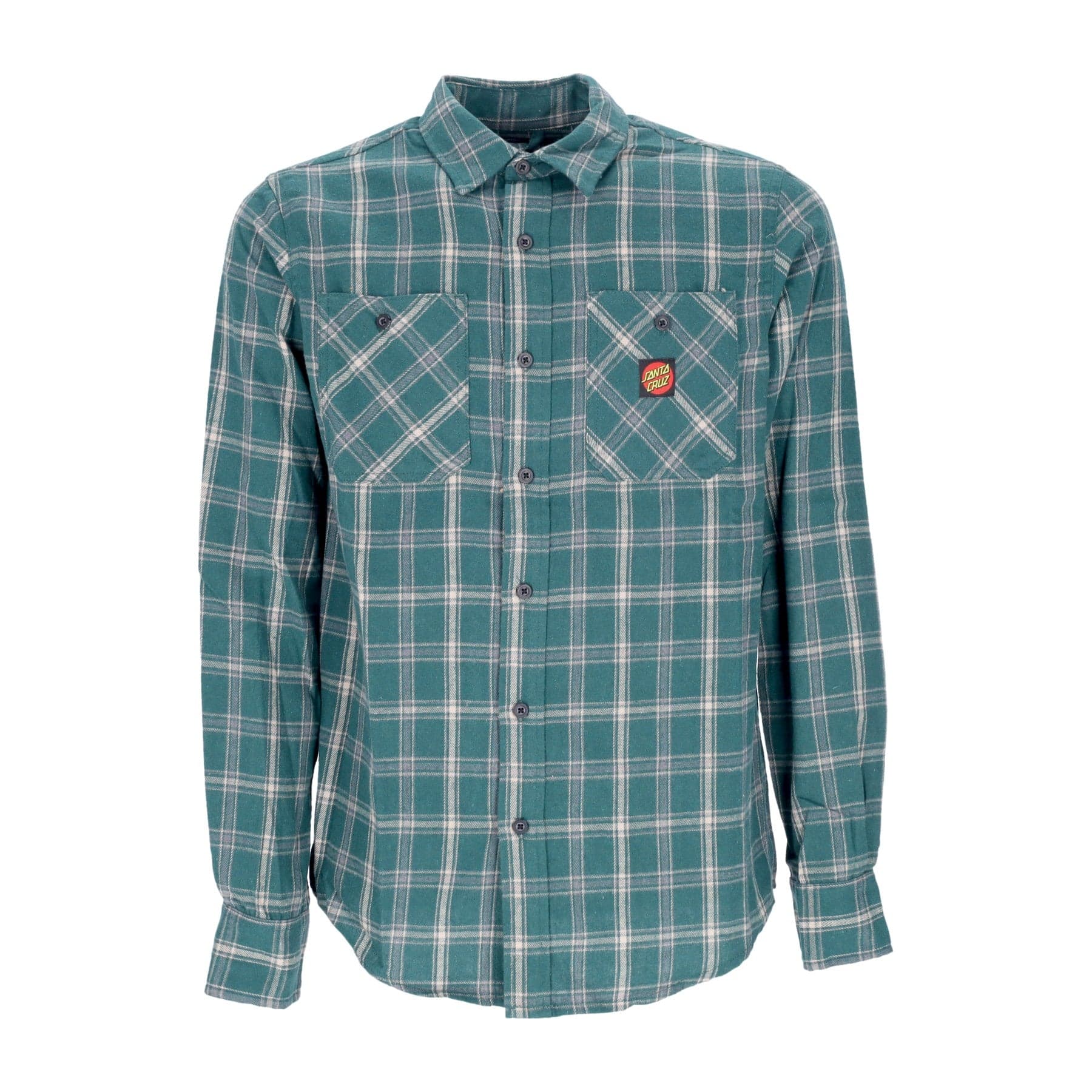 SANTA CRUZ Camicia Manica Lunga Uomo Apex L/s Shirt Cedar Check - 3