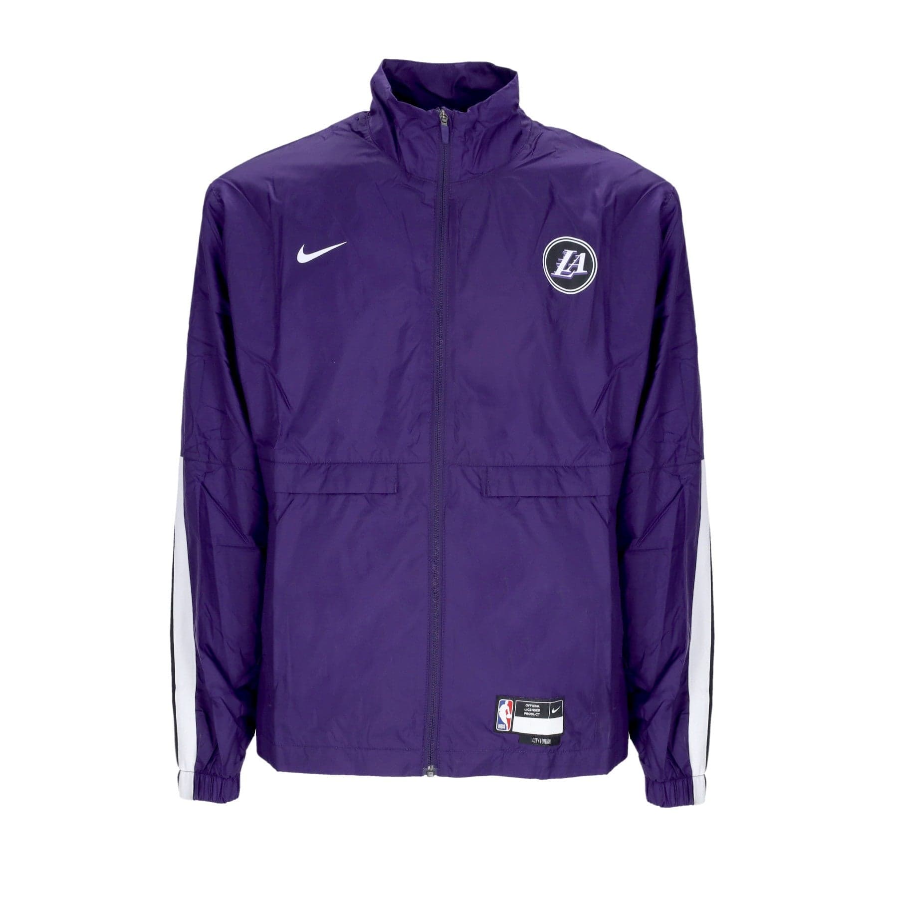 NIKE NBA Giacca a Vento Uomo Nba City Edition Courtside Jacket Loslak Ink/white/black - 5