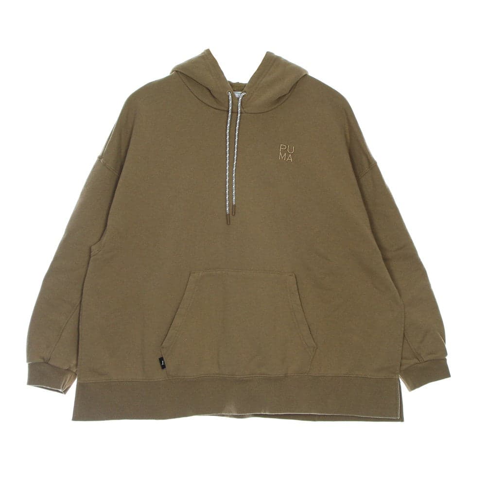 PUMA Felpa Leggera Cappuccio Donna Infuse Hoodie Tiger's Eye - 5
