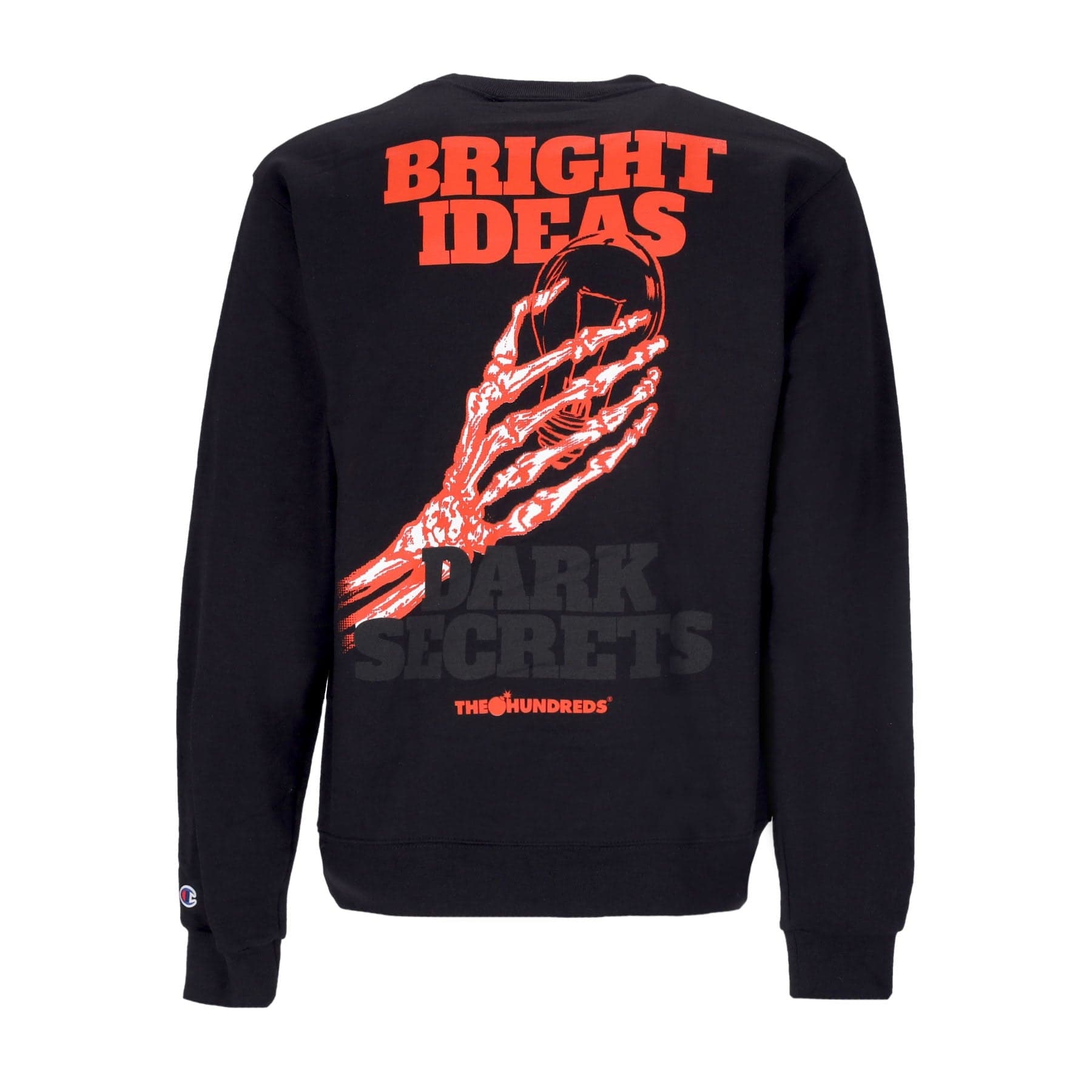 THE HUNDREDS Felpa Girocollo Uomo Bright Ideas Crewneck X Champions Black - 3